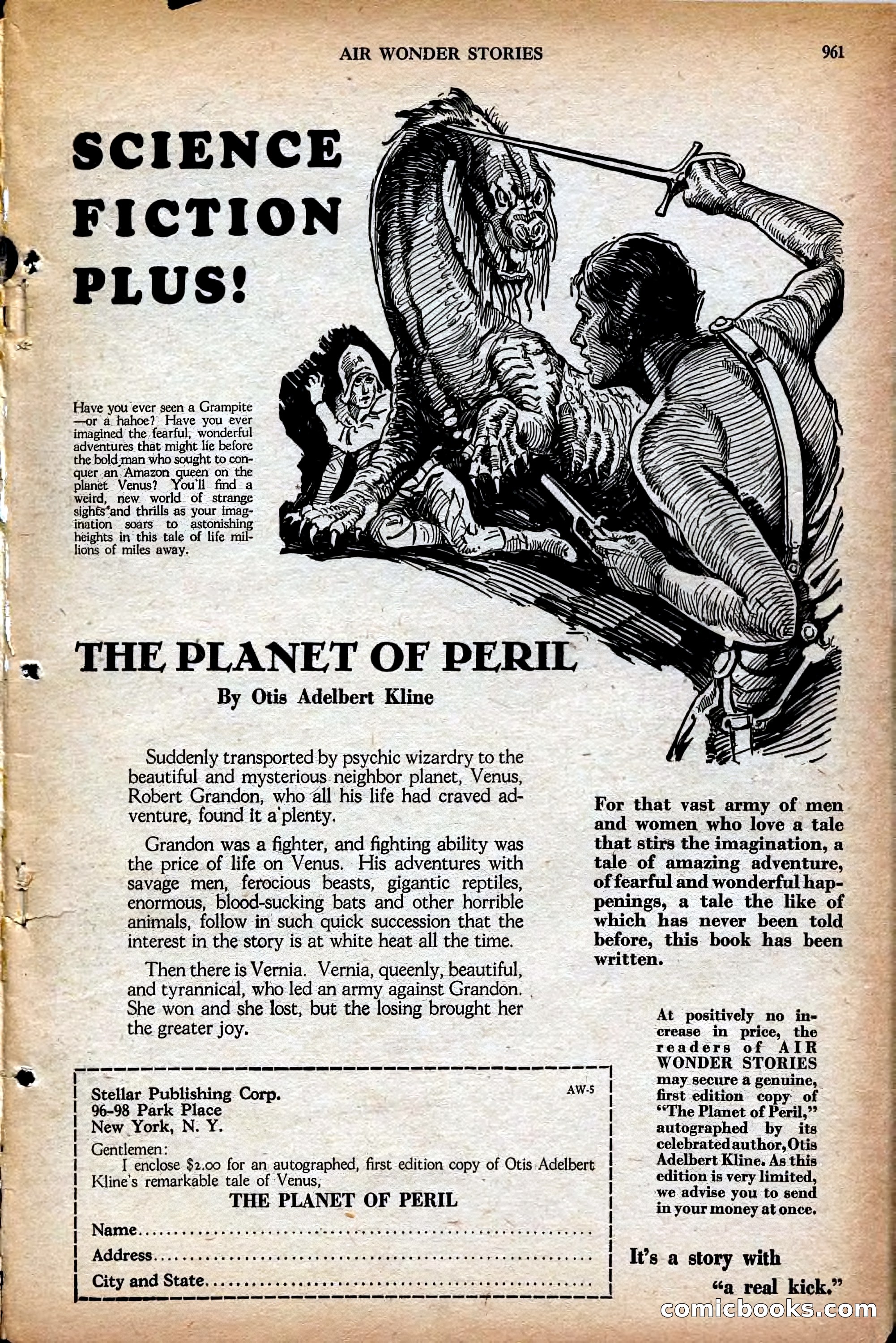 Air Wonder Stories, May 1930 — page 3 of 100