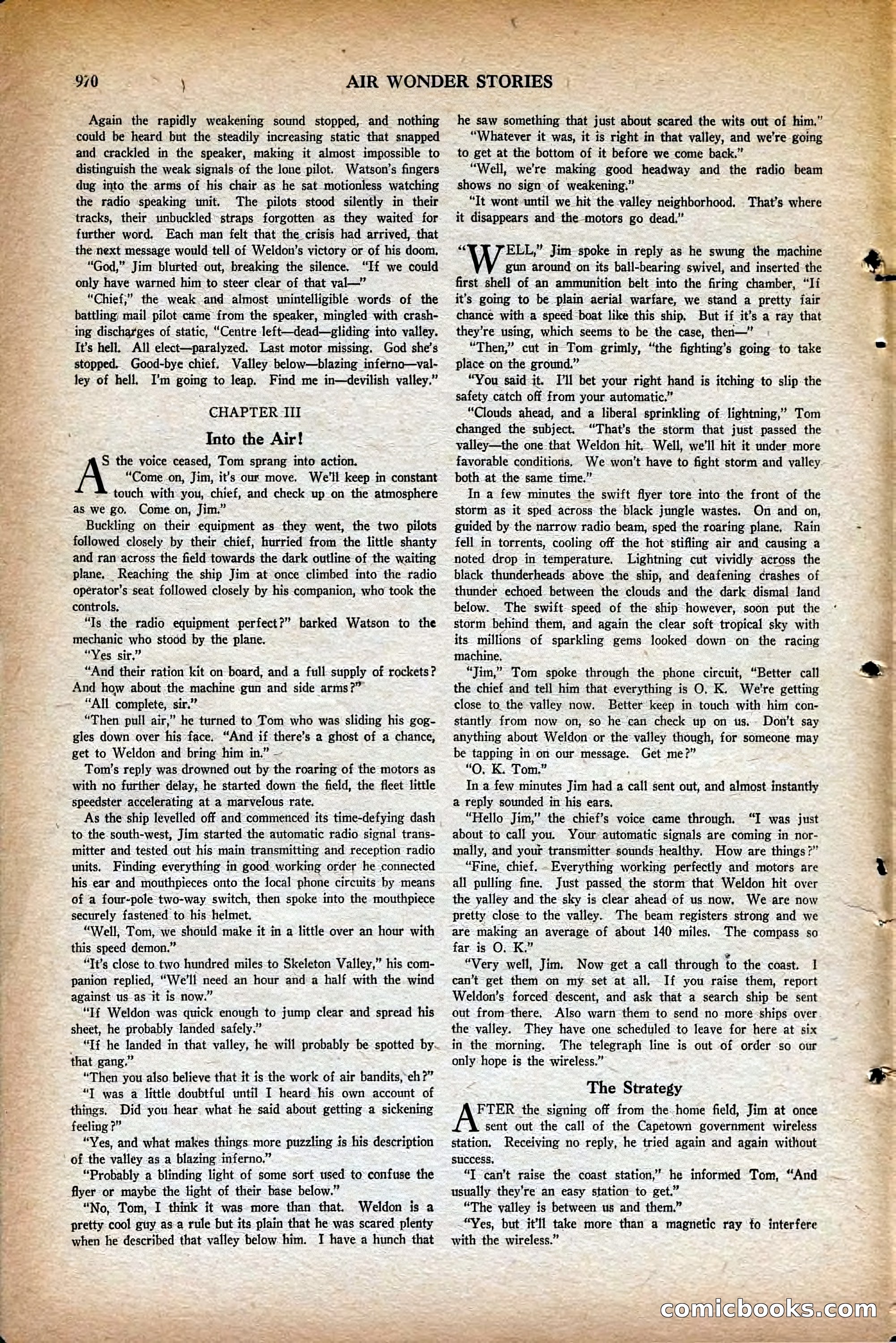 Air Wonder Stories, May 1930 — page 12 of 100