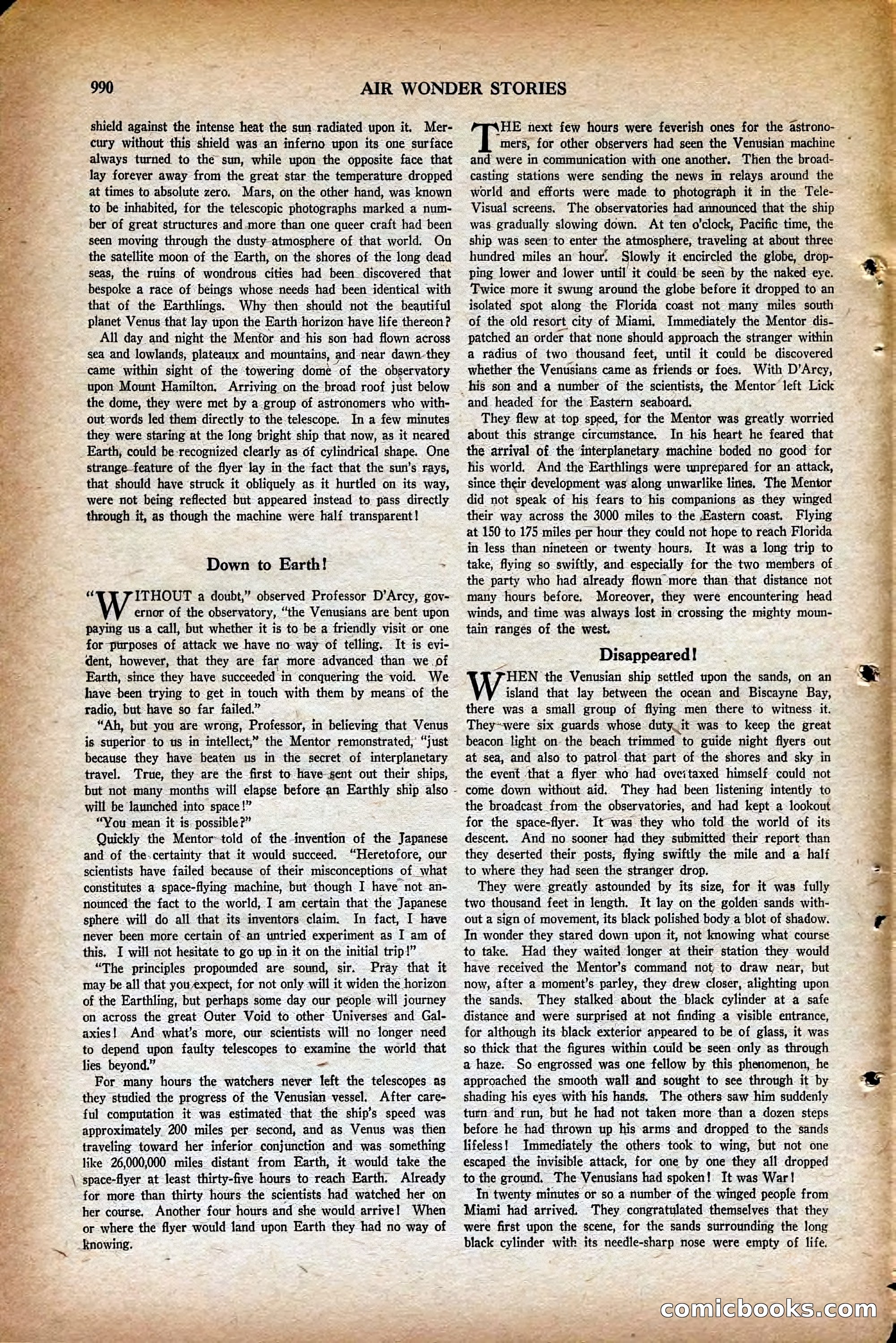 Air Wonder Stories, May 1930 — page 32 of 100
