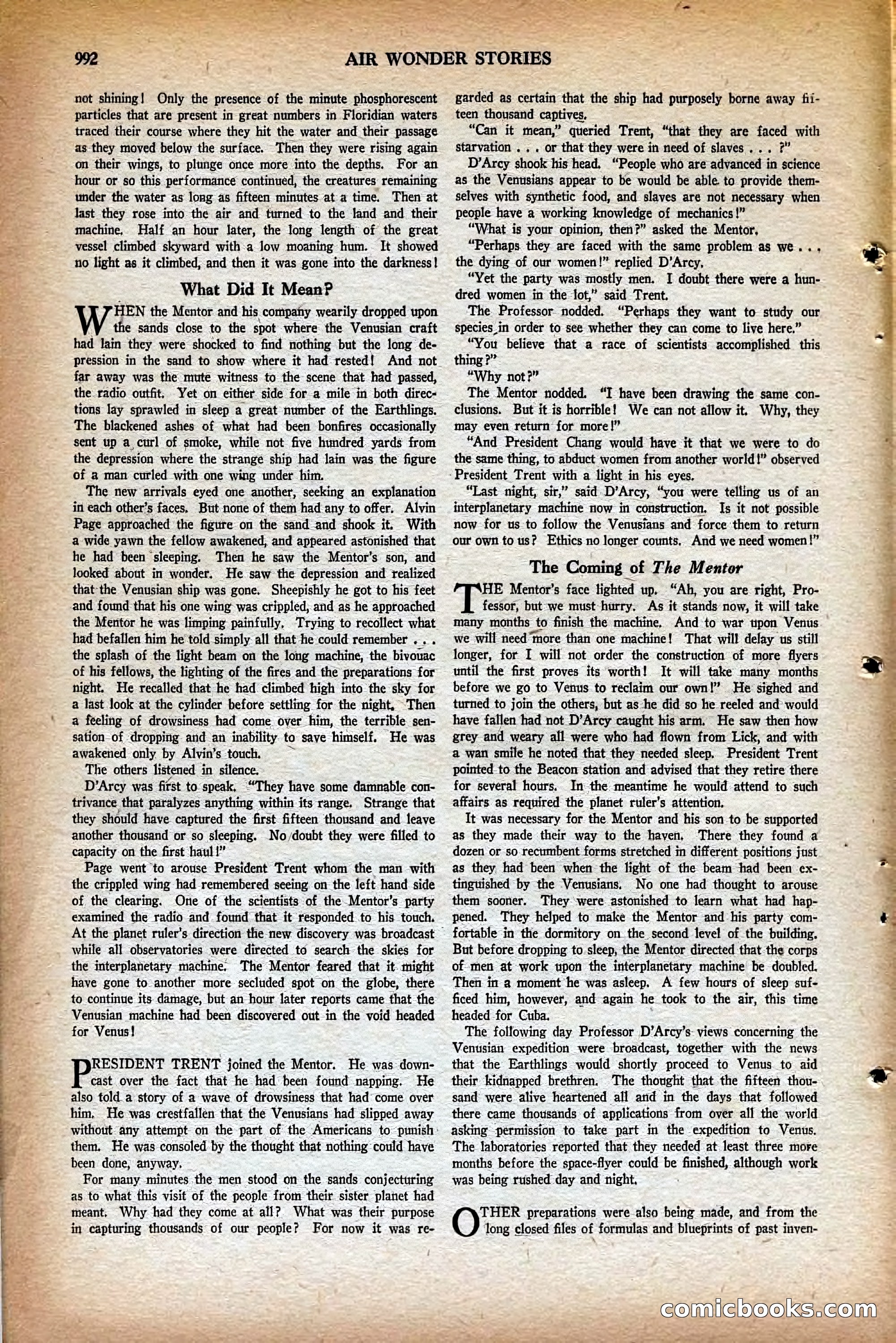 Air Wonder Stories, May 1930 — page 34 of 100