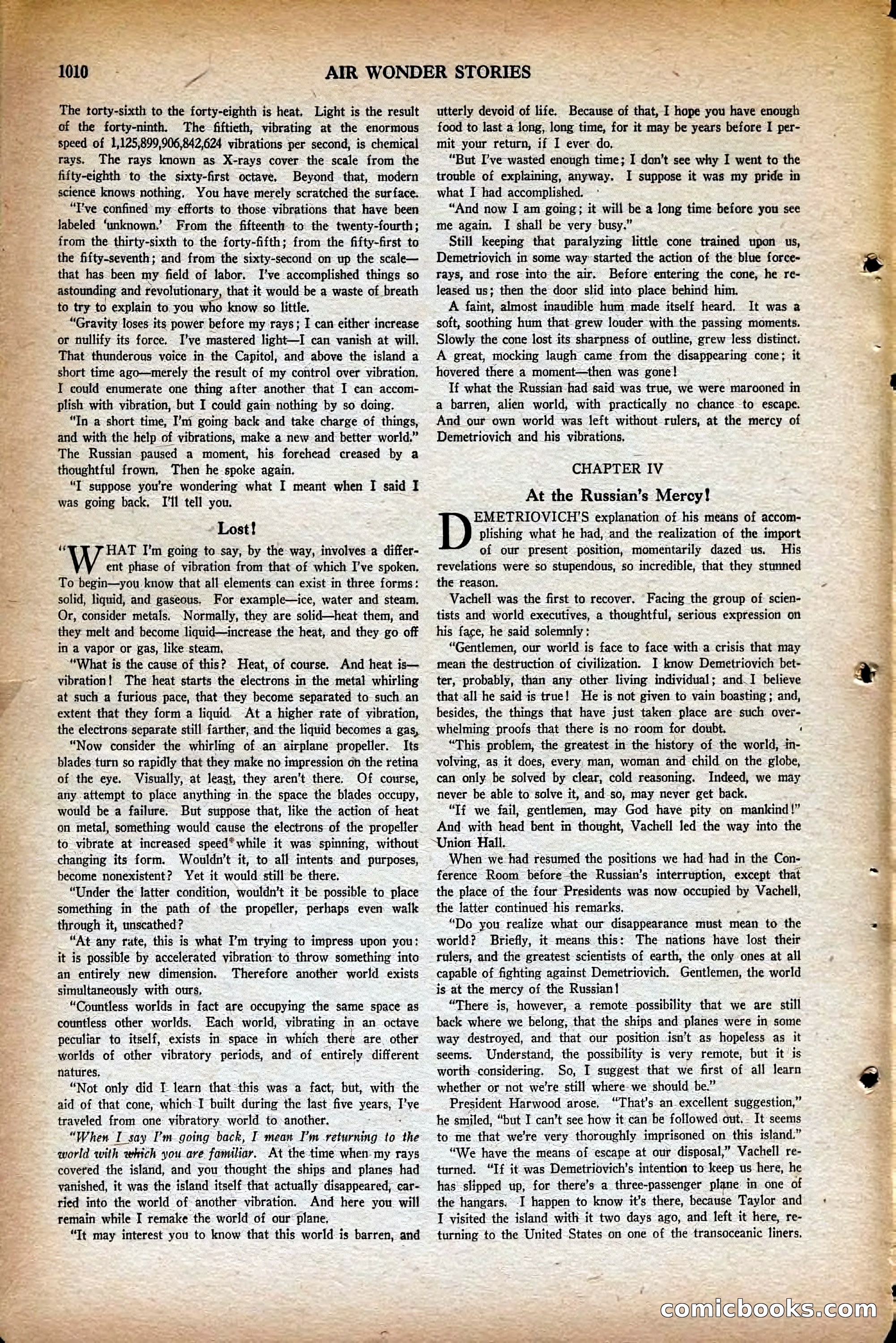 Air Wonder Stories, May 1930 — page 52 of 100