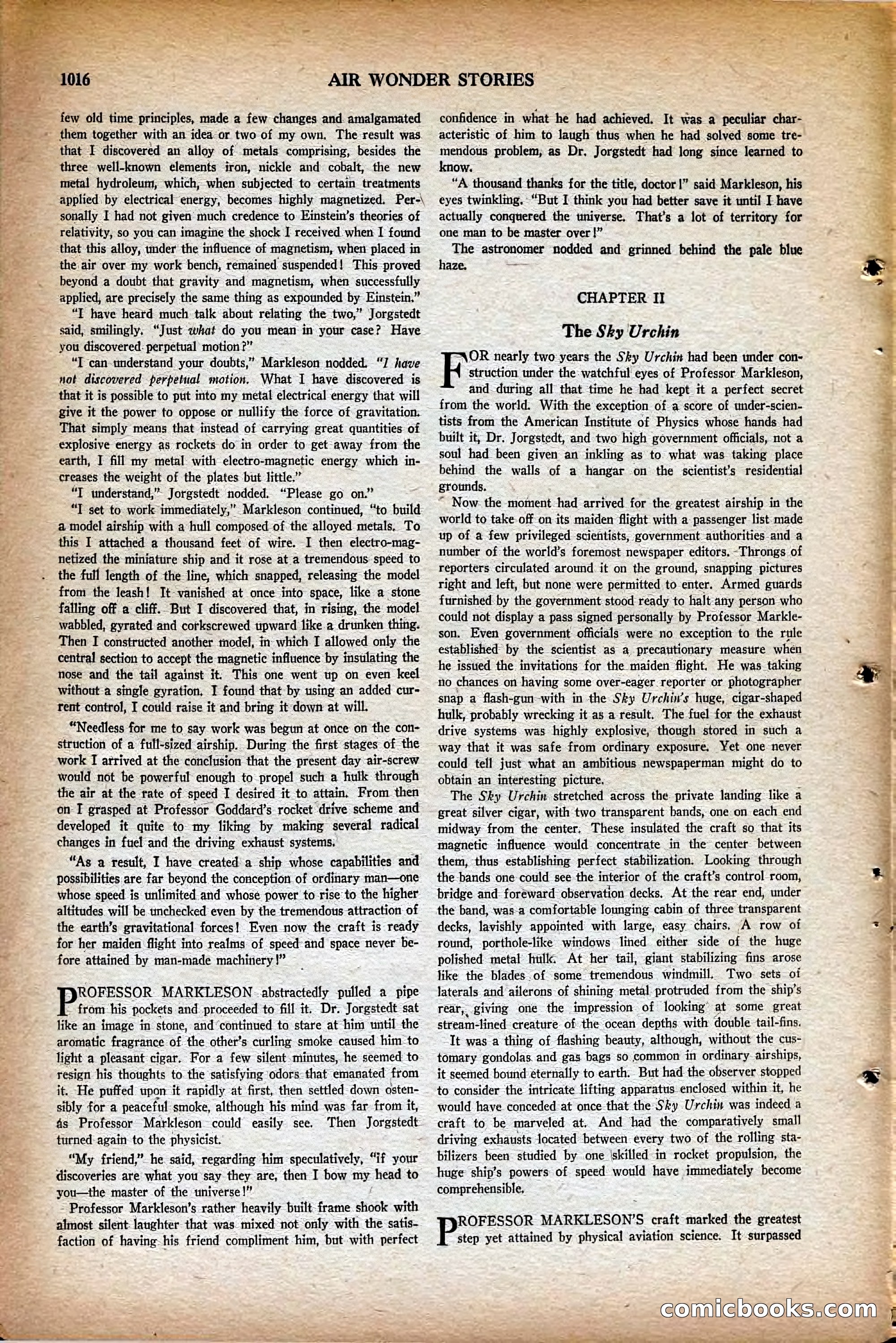 Air Wonder Stories, May 1930 — page 58 of 100