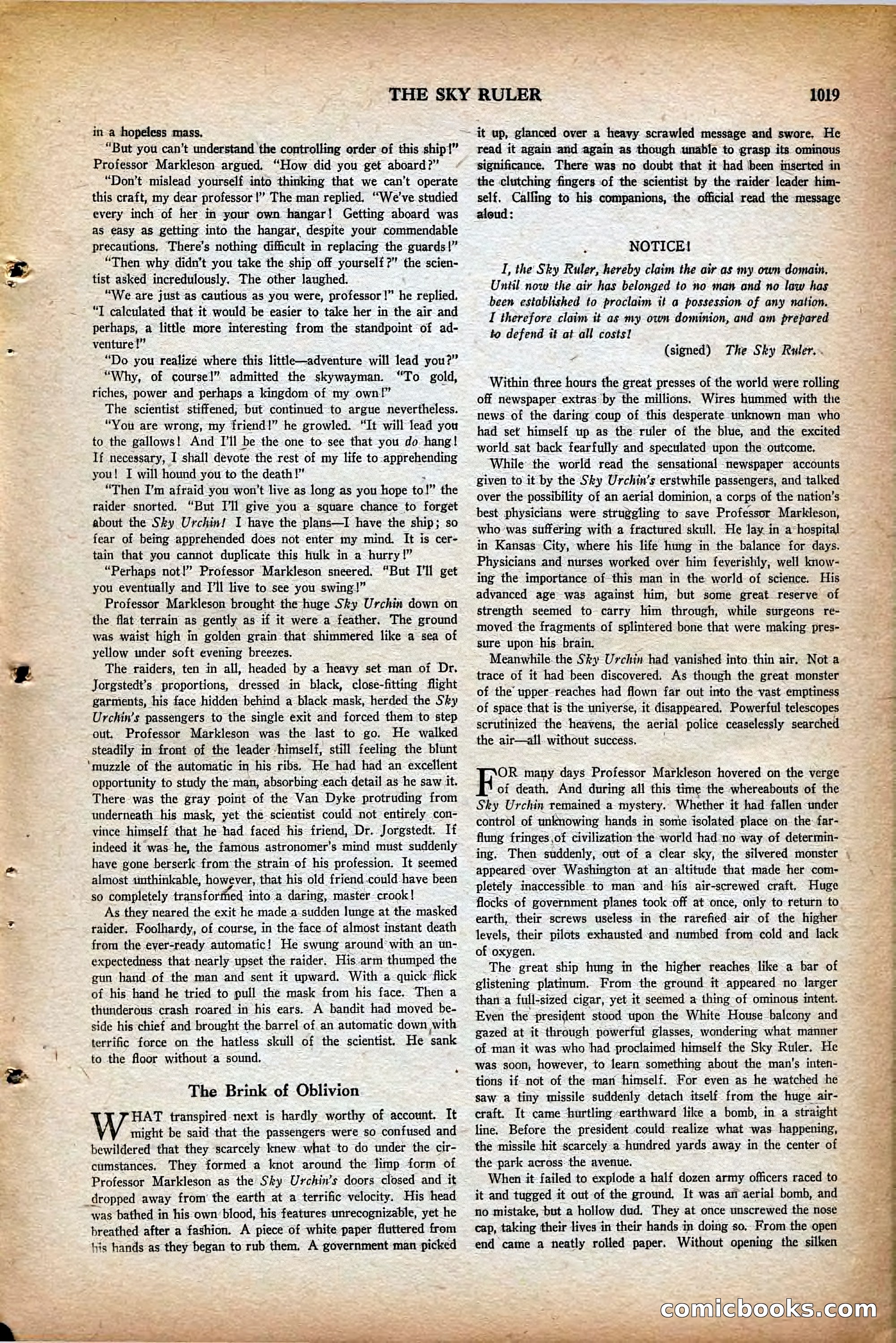 Air Wonder Stories, May 1930 — page 61 of 100