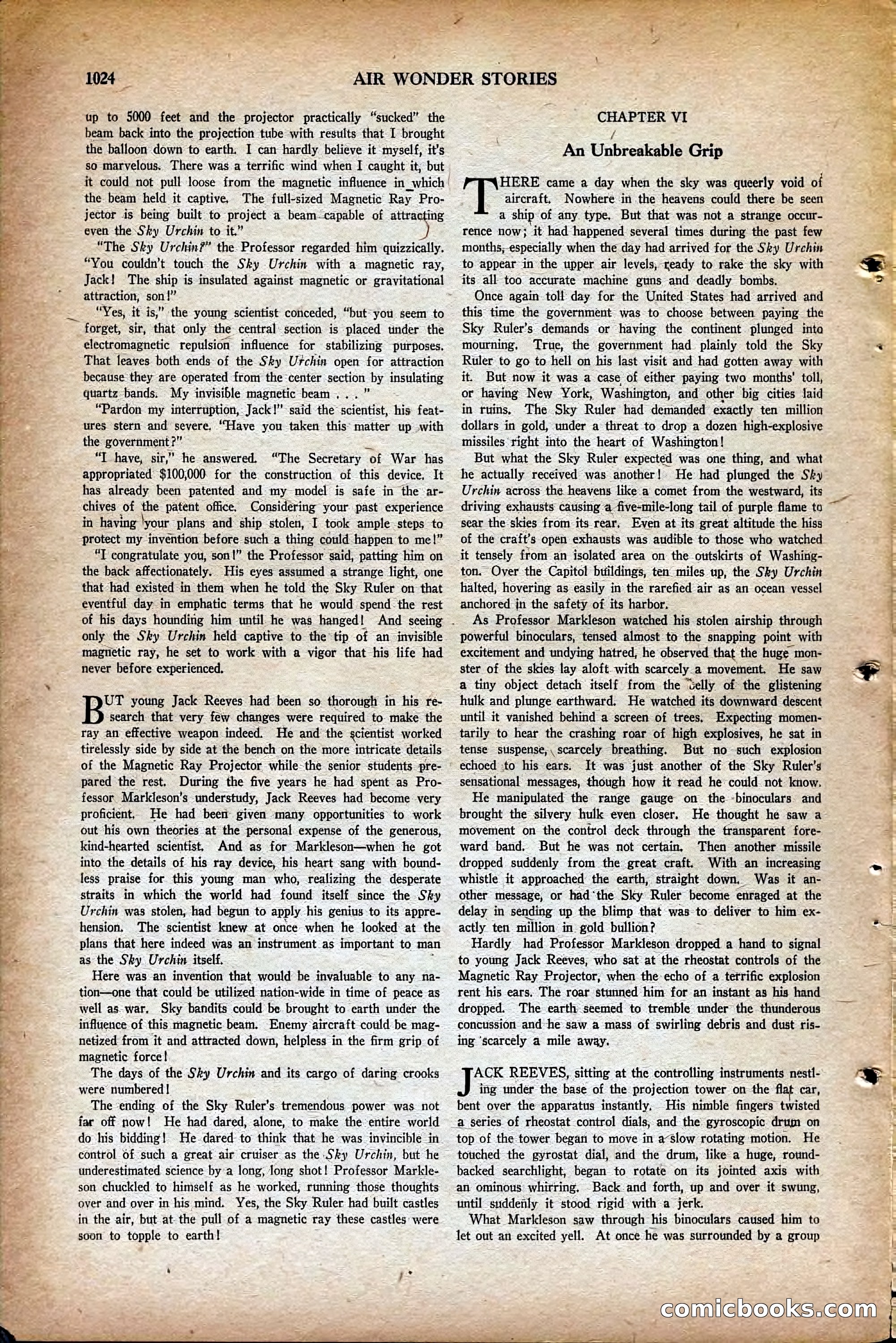 Air Wonder Stories, May 1930 — page 66 of 100