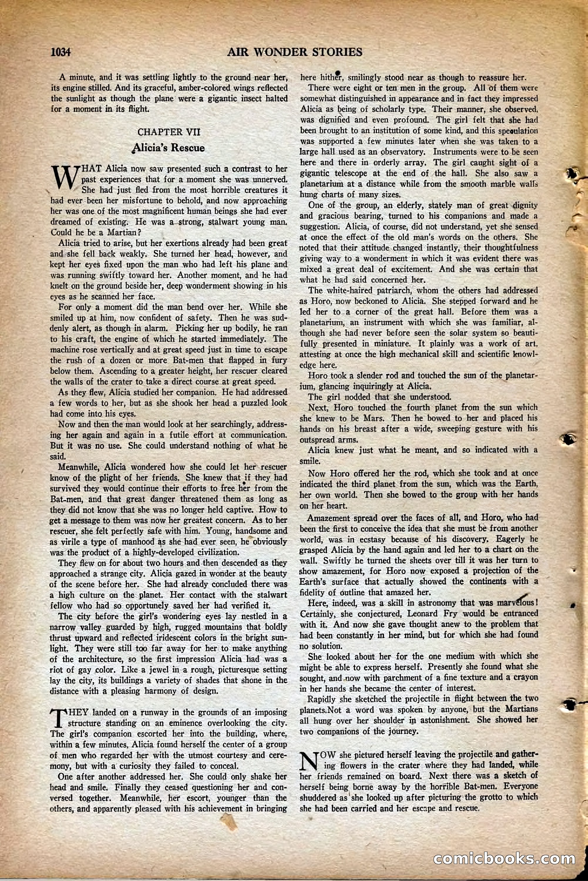 Air Wonder Stories, May 1930 — page 76 of 100