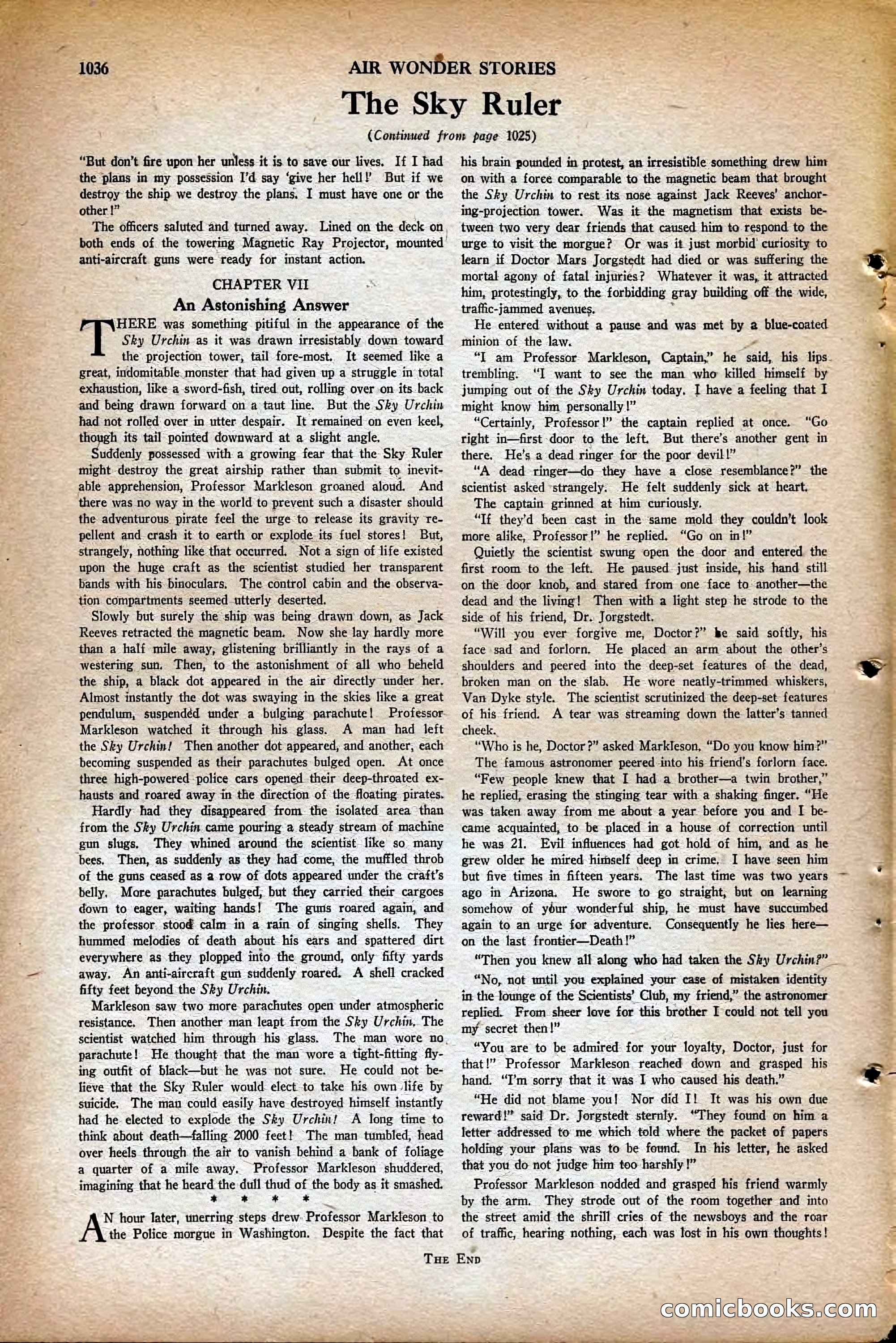 Air Wonder Stories, May 1930 — page 78 of 100