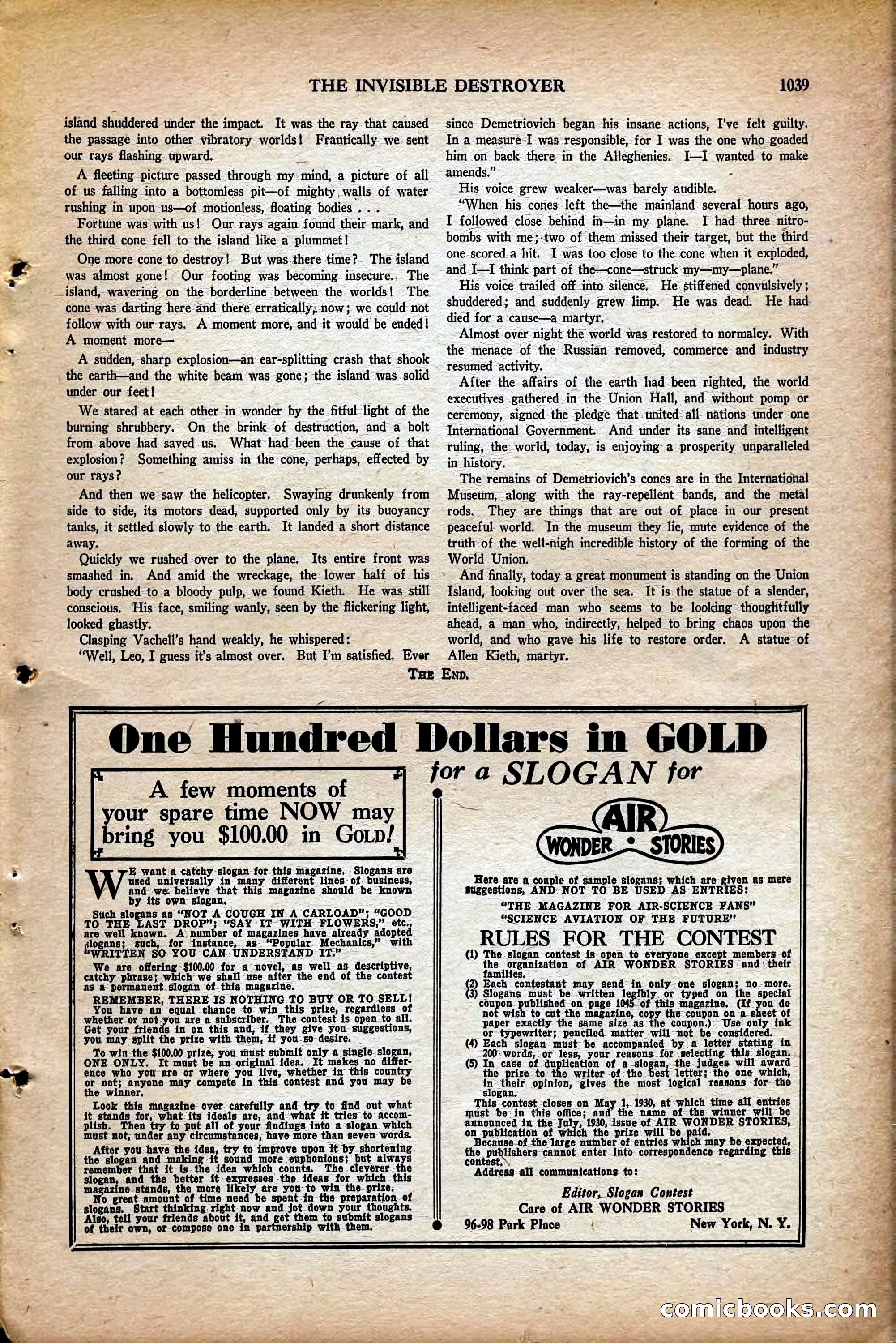 Air Wonder Stories, May 1930 — page 81 of 100