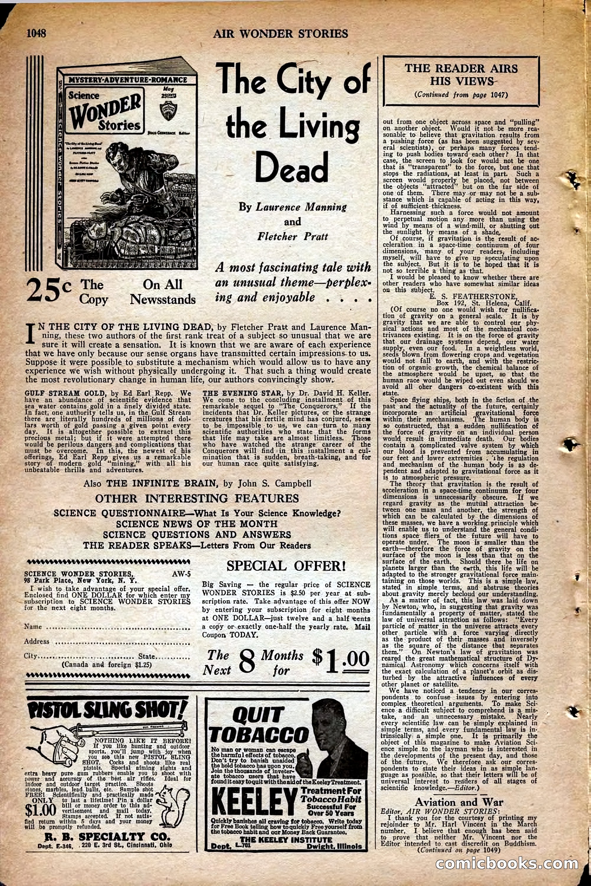 Air Wonder Stories, May 1930 — page 90 of 100