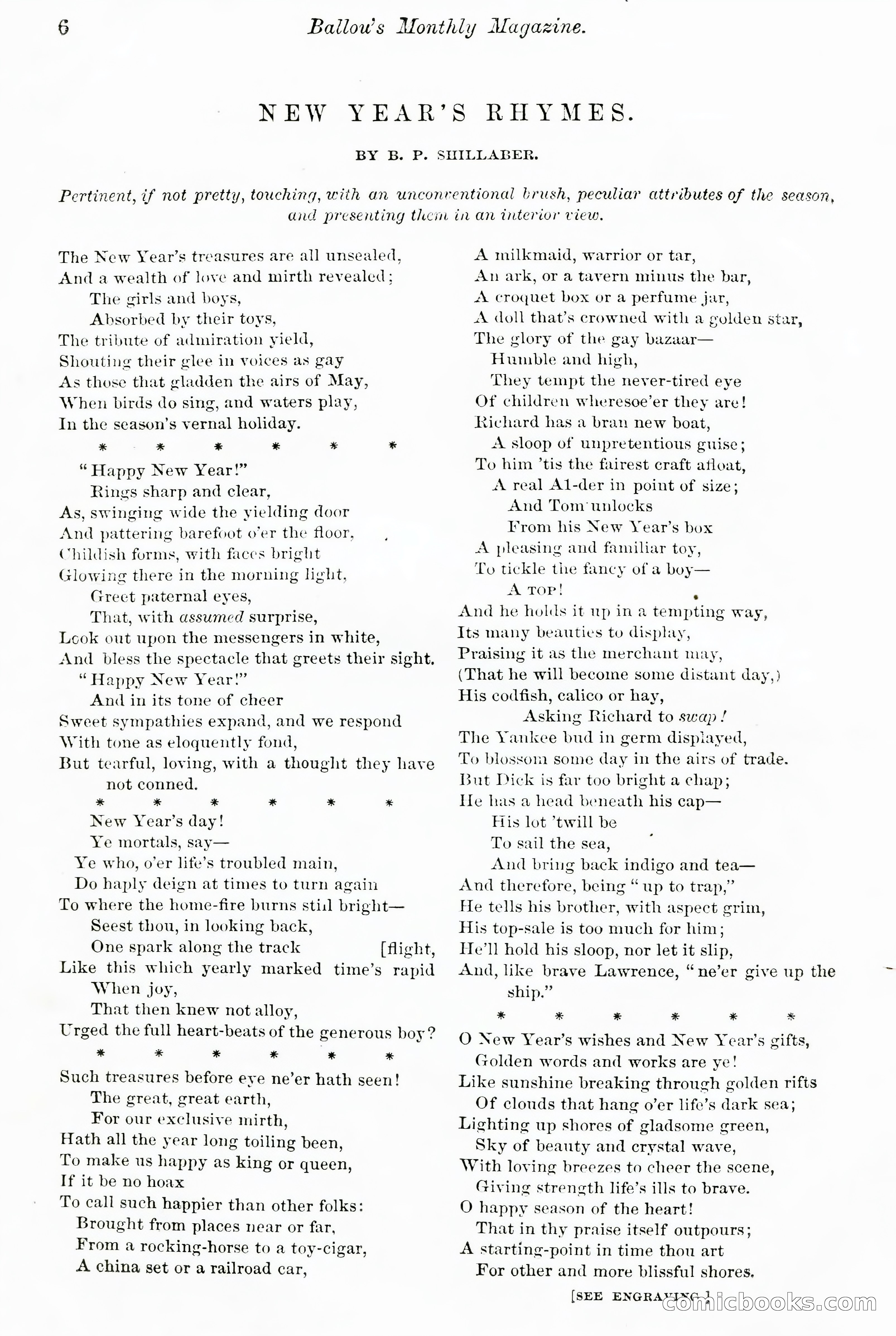 Ballou's Monthly Magazine, Vol. XXVII, No. 1 — page 2 of 97