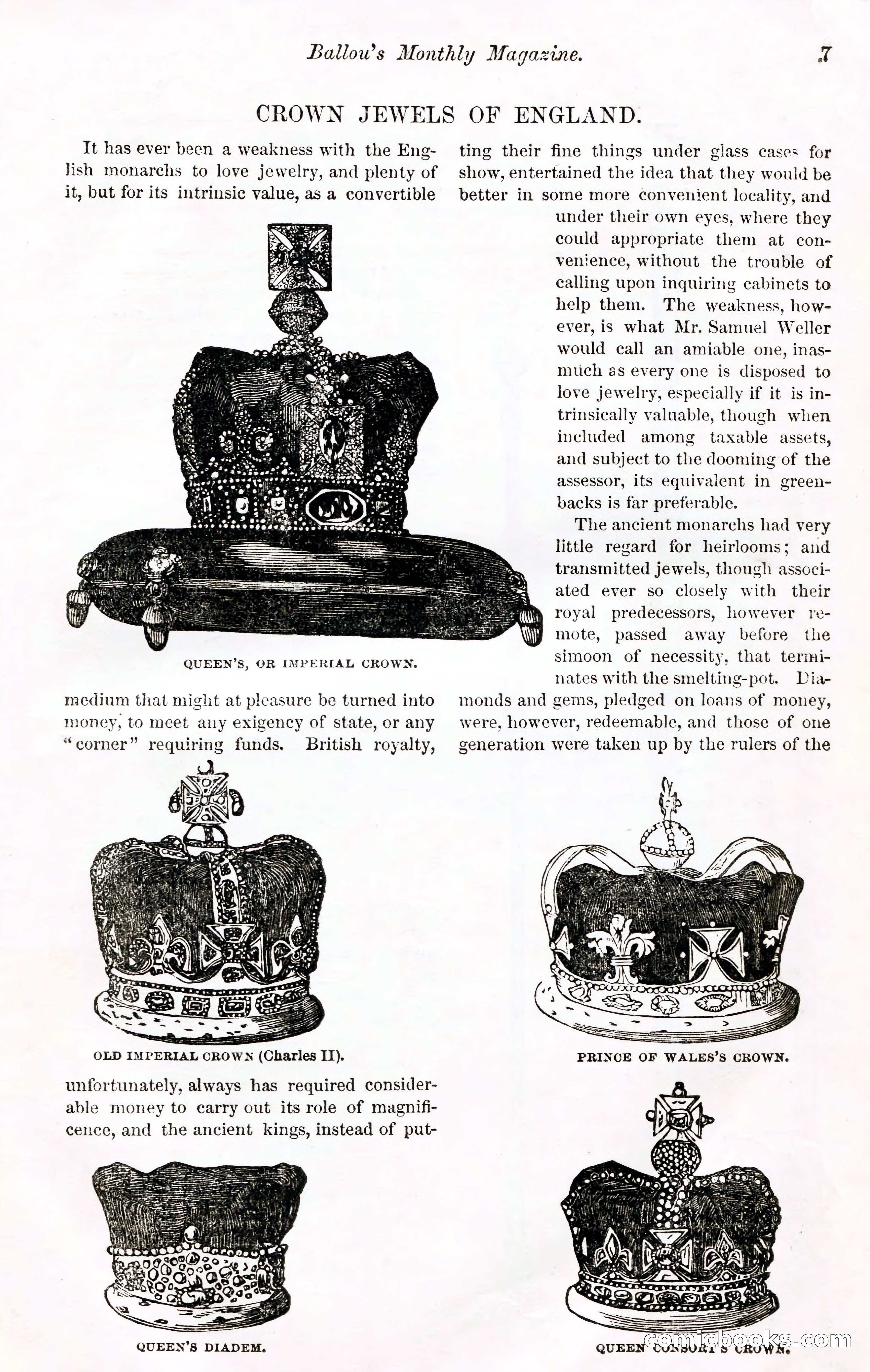 Ballou's Monthly Magazine, Vol. XXVII, No. 1 — page 3 of 97