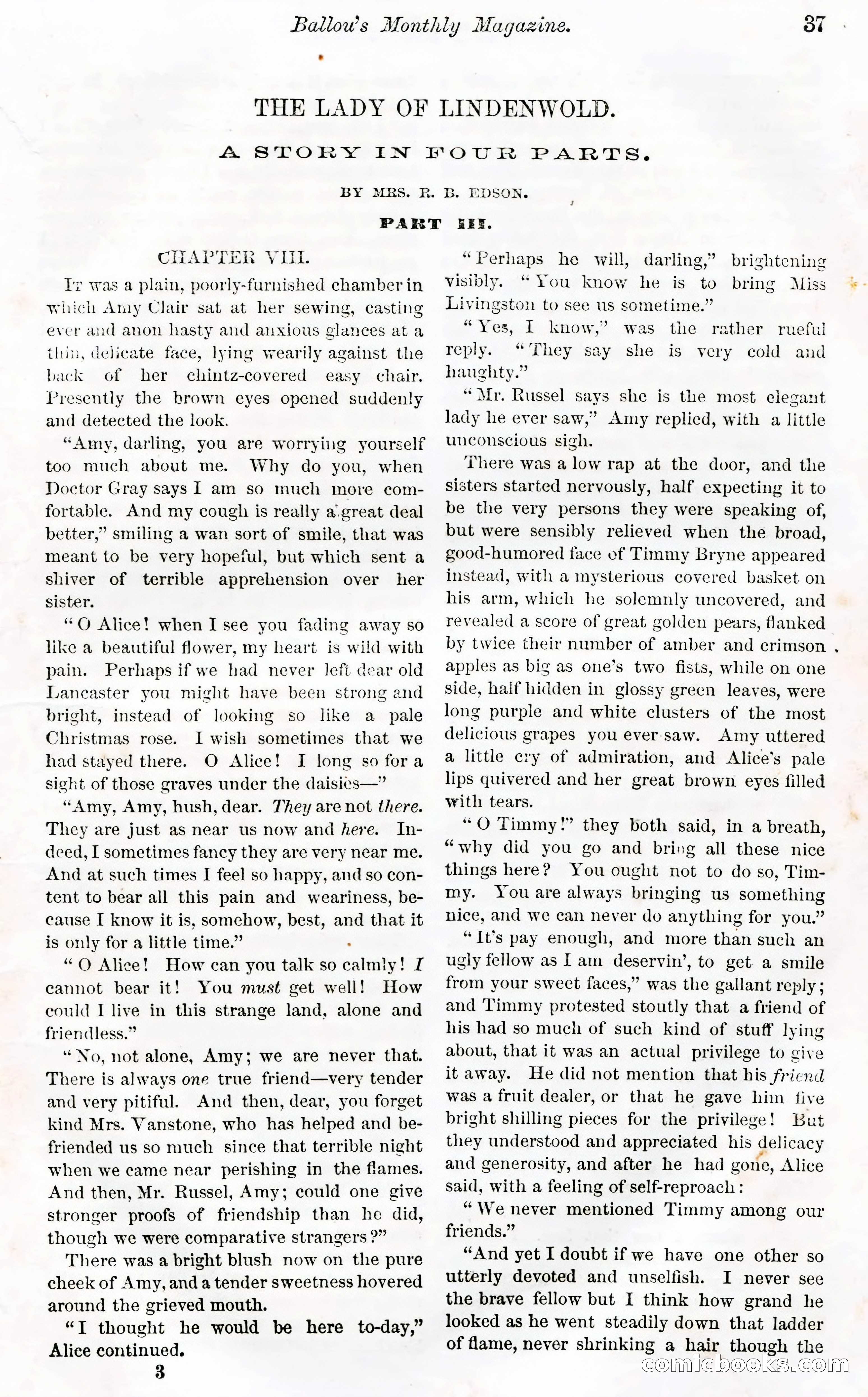 Ballou's Monthly Magazine, Vol. XXVII, No. 1 — page 33 of 97