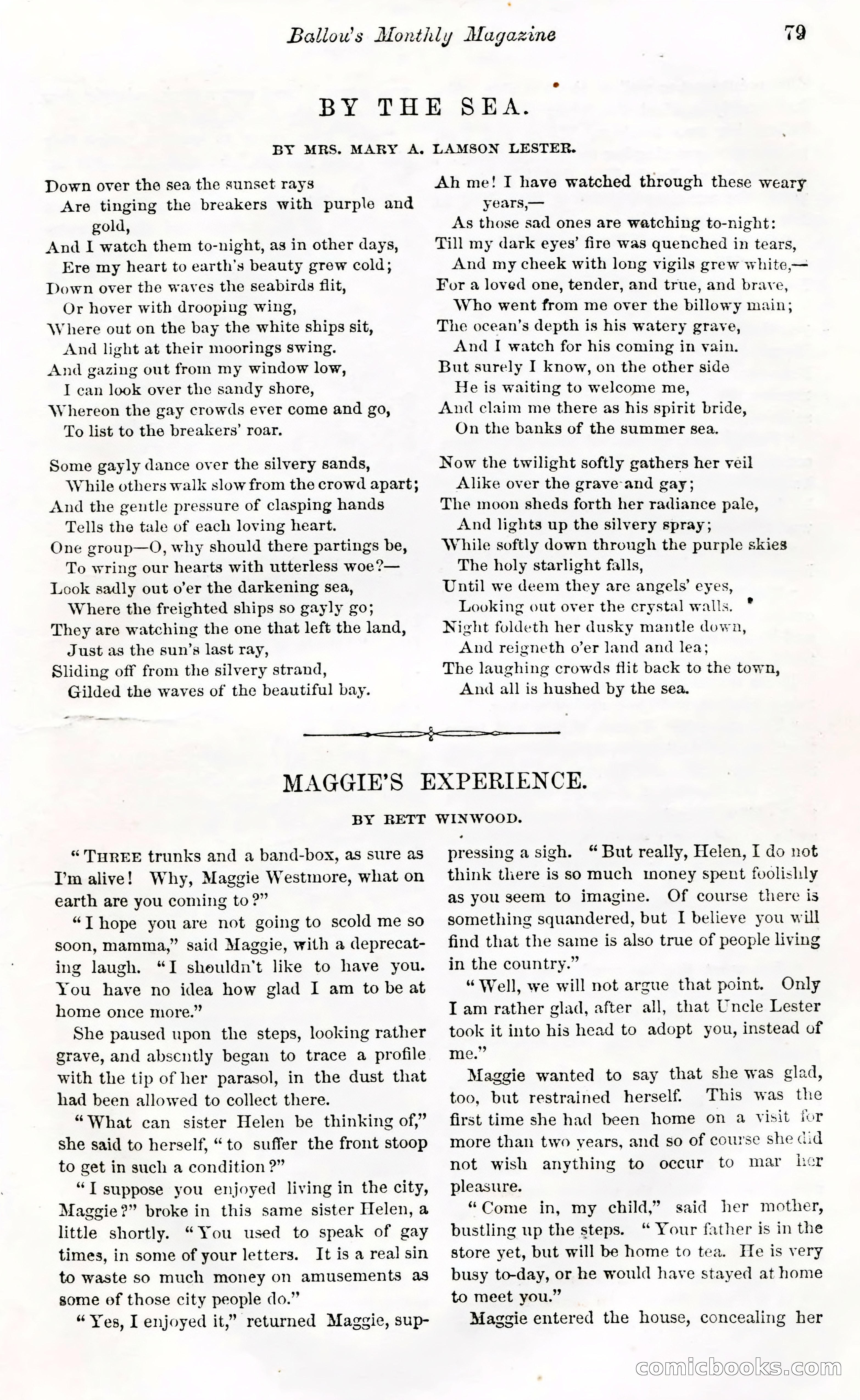 Ballou's Monthly Magazine, Vol. XXVII, No. 1 — page 75 of 97
