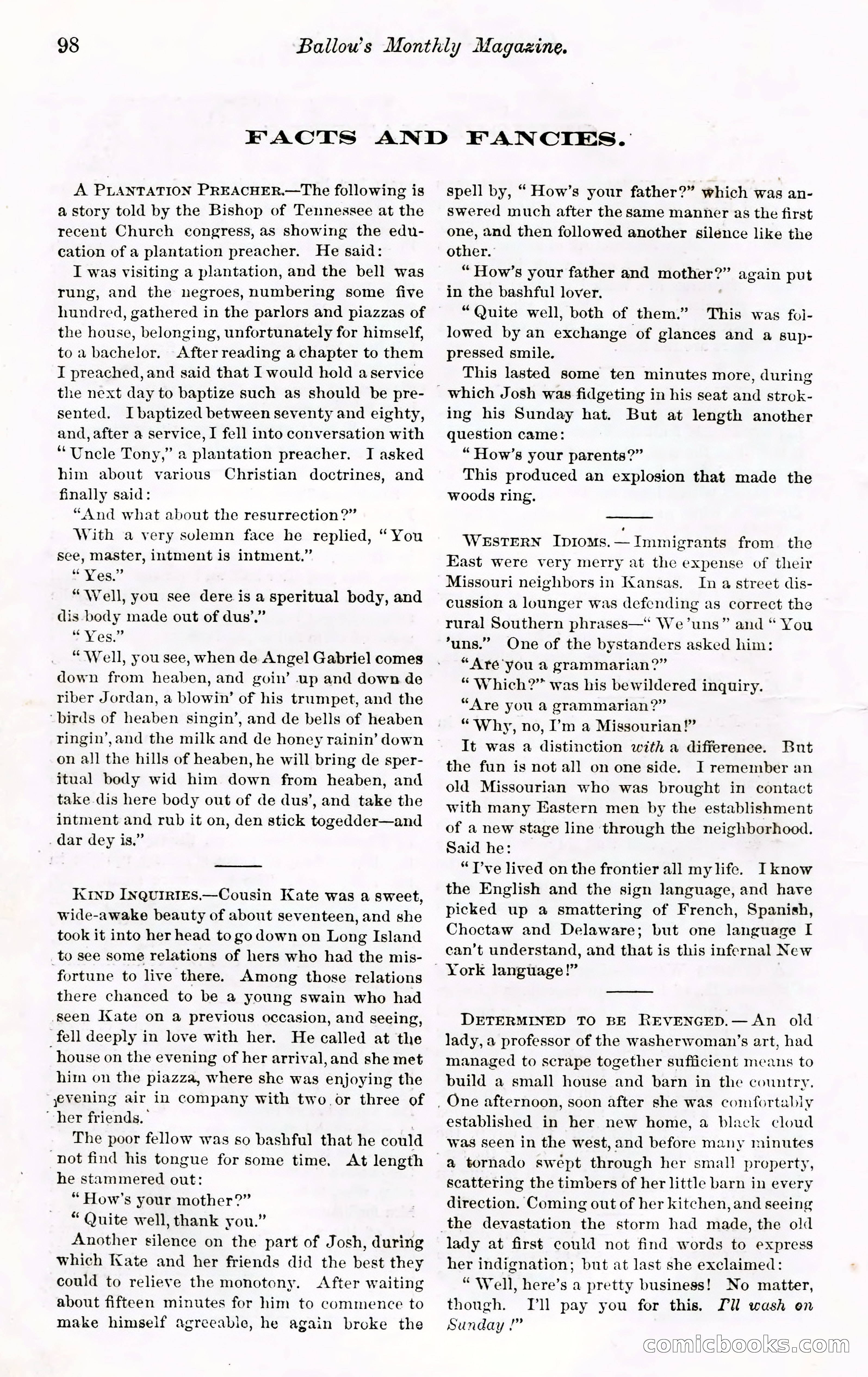 Ballou's Monthly Magazine, Vol. XXVII, No. 1 — page 94 of 97
