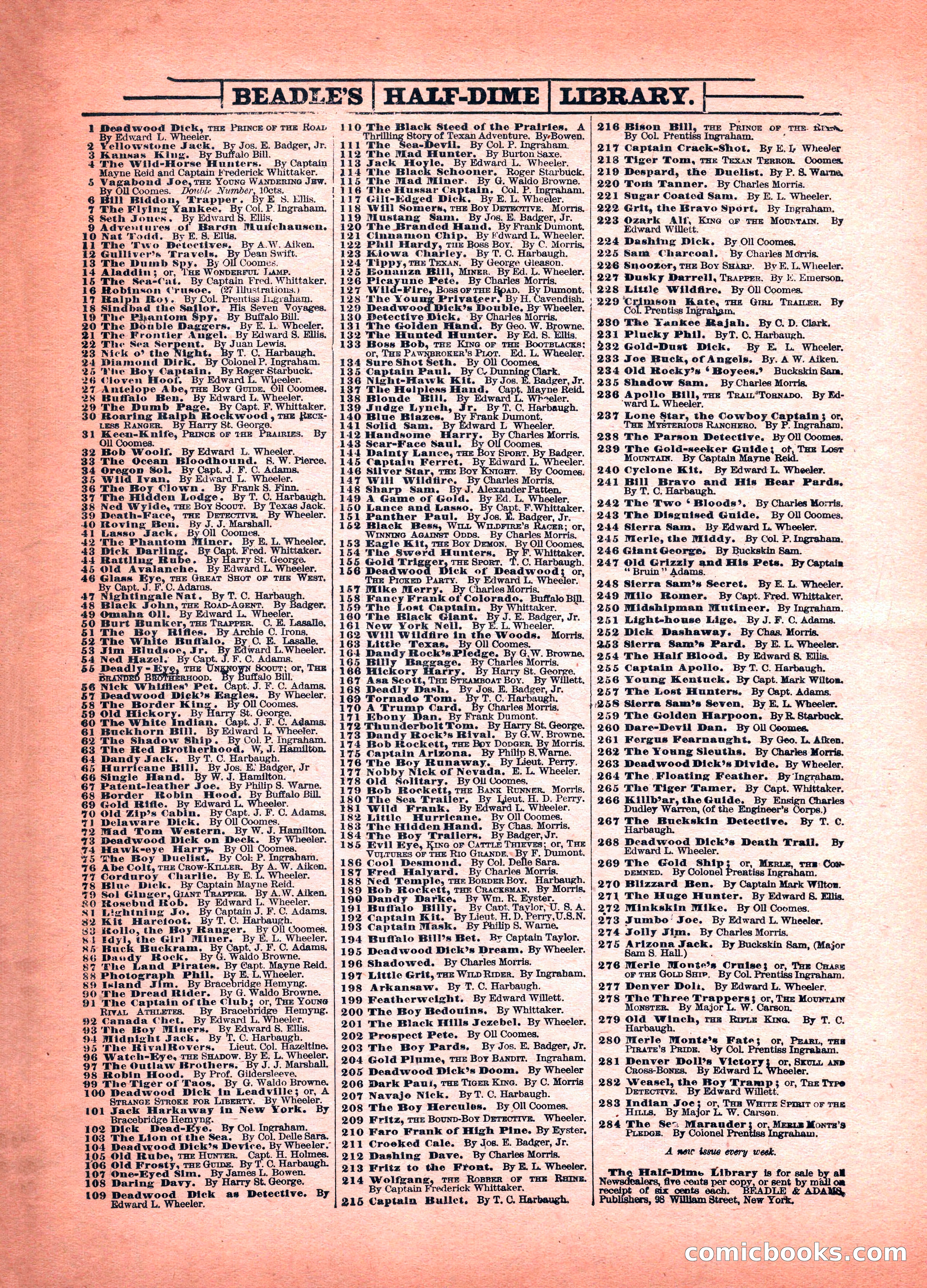 Beadle's Boys Library No. 54 — page 15 of 16