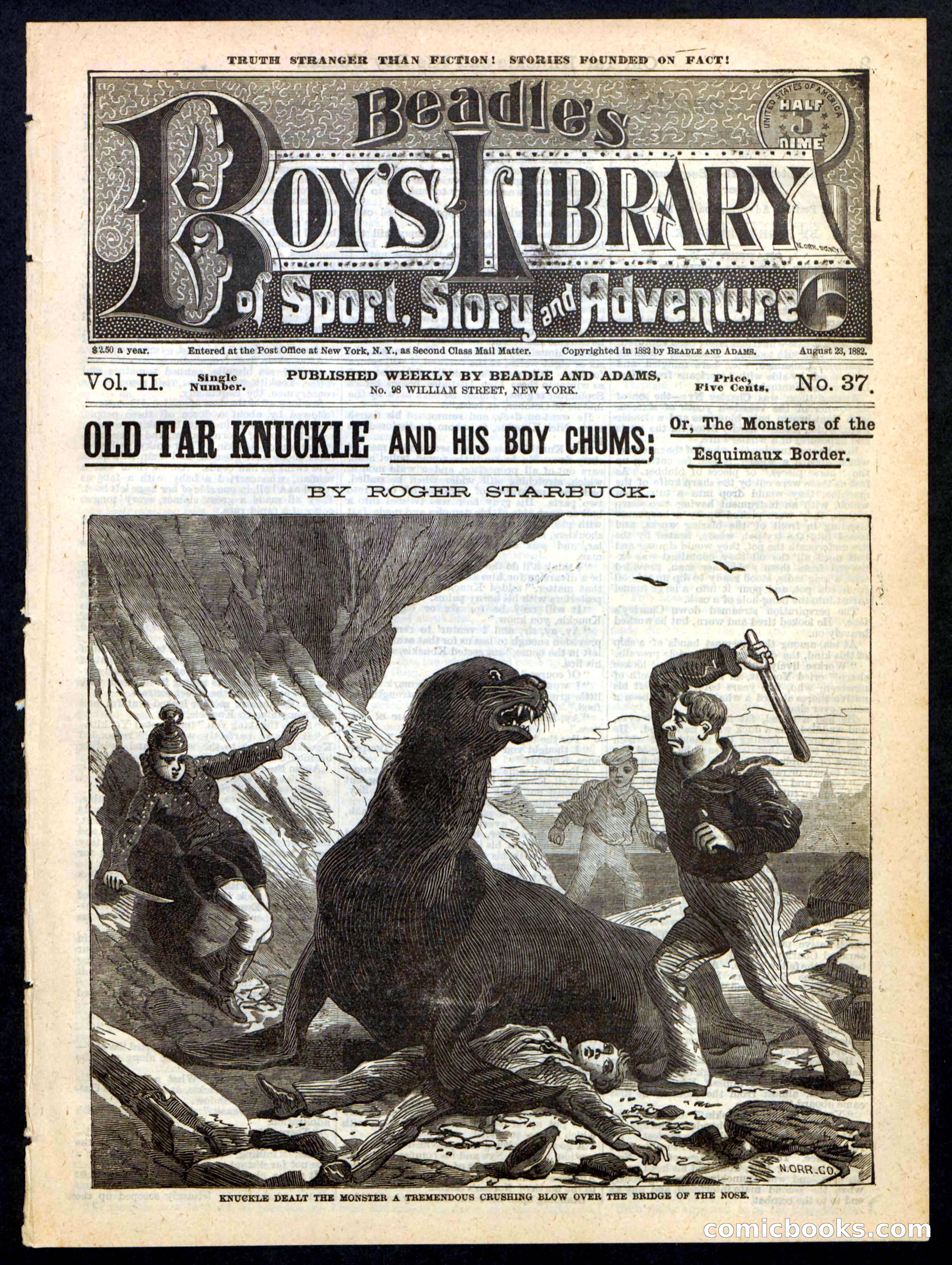 Beadle's Boy's Library of Sport, Story, and Adventure, No. 37