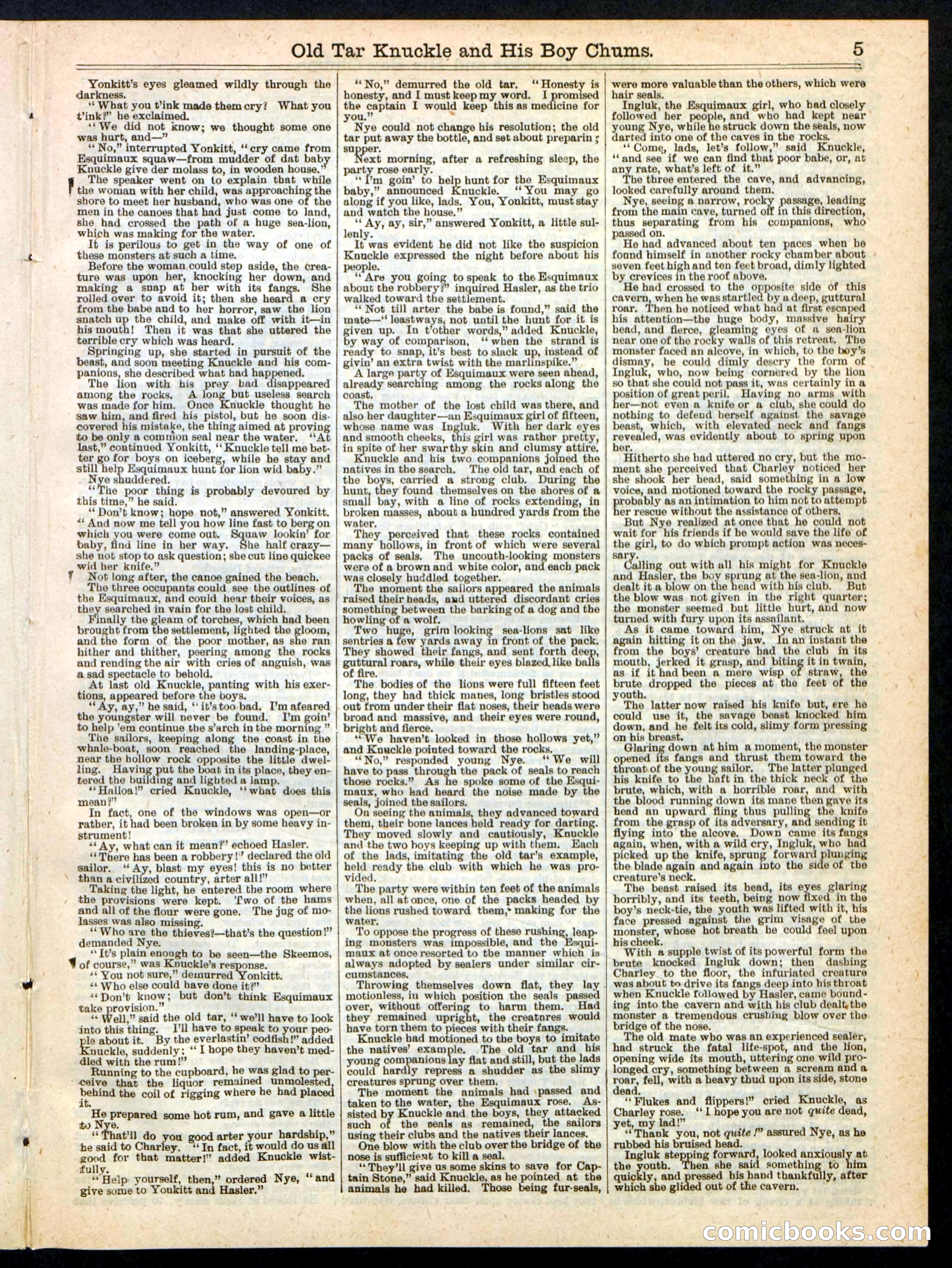 Beadle's Boy's Library of Sport, Story, and Adventure, No. 37 — page 5 of 16