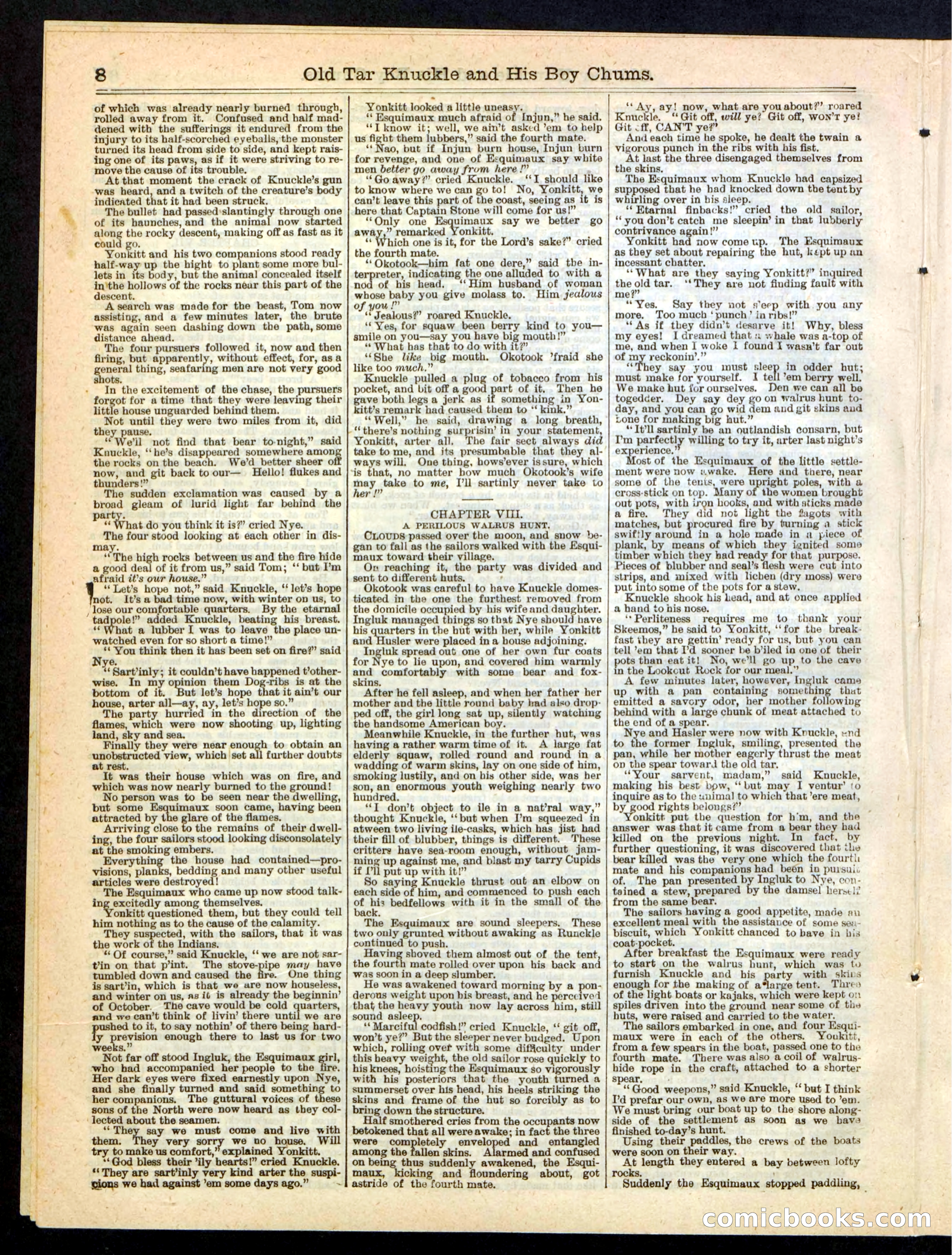 Beadle's Boy's Library of Sport, Story, and Adventure, No. 37 — page 8 of 16