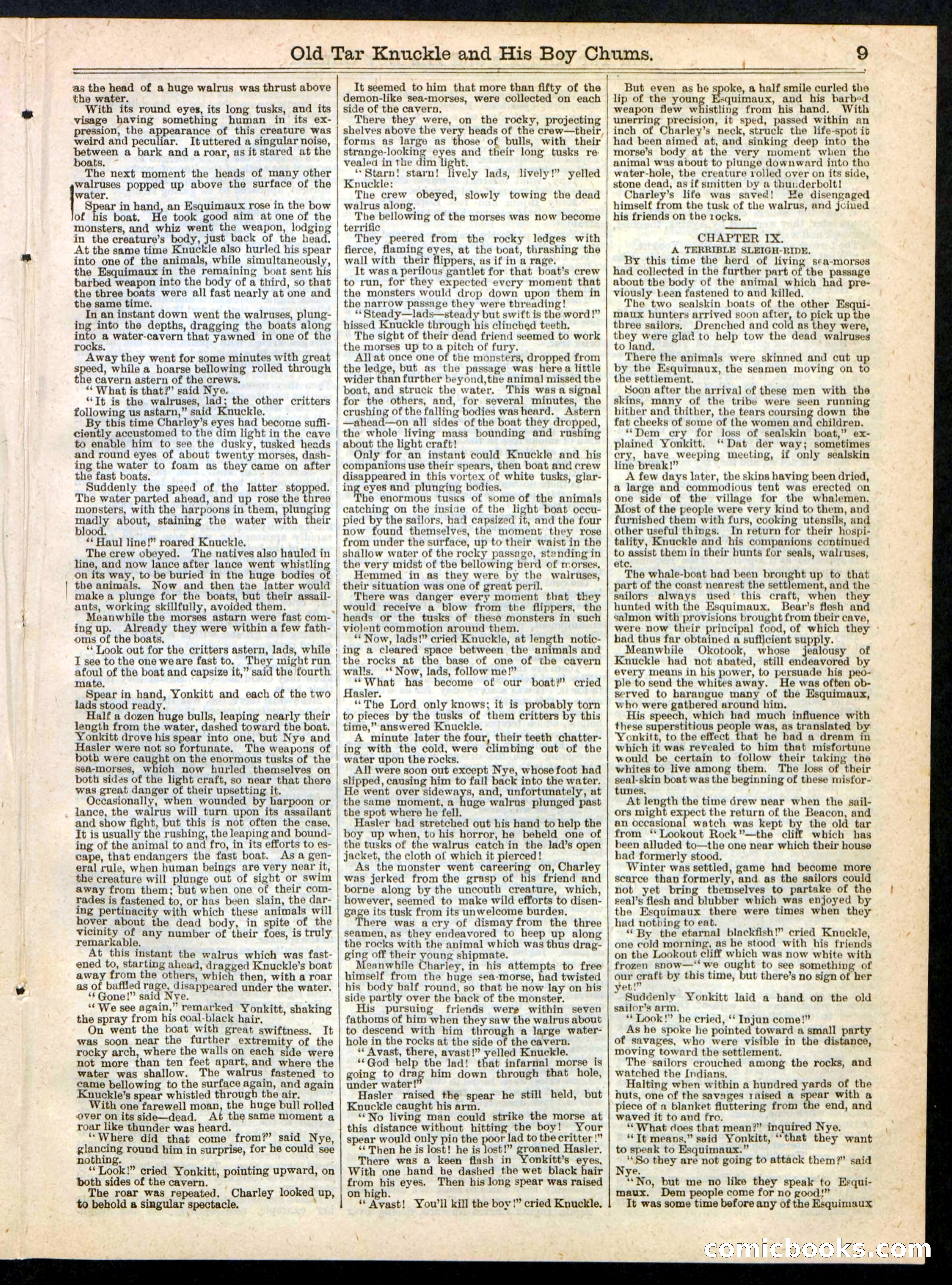 Beadle's Boy's Library of Sport, Story, and Adventure, No. 37 — page 9 of 16
