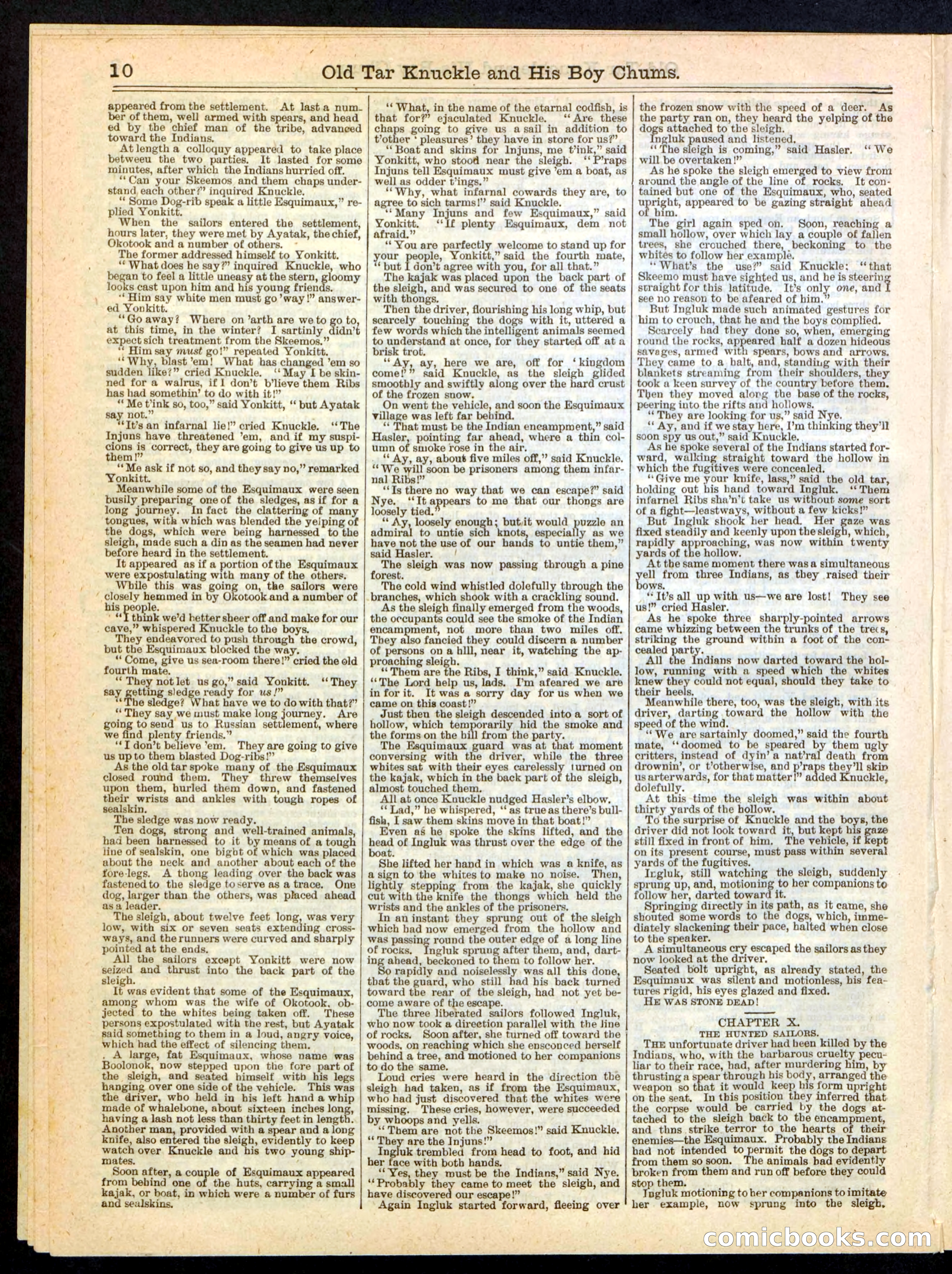 Beadle's Boy's Library of Sport, Story, and Adventure, No. 37 — page 10 of 16