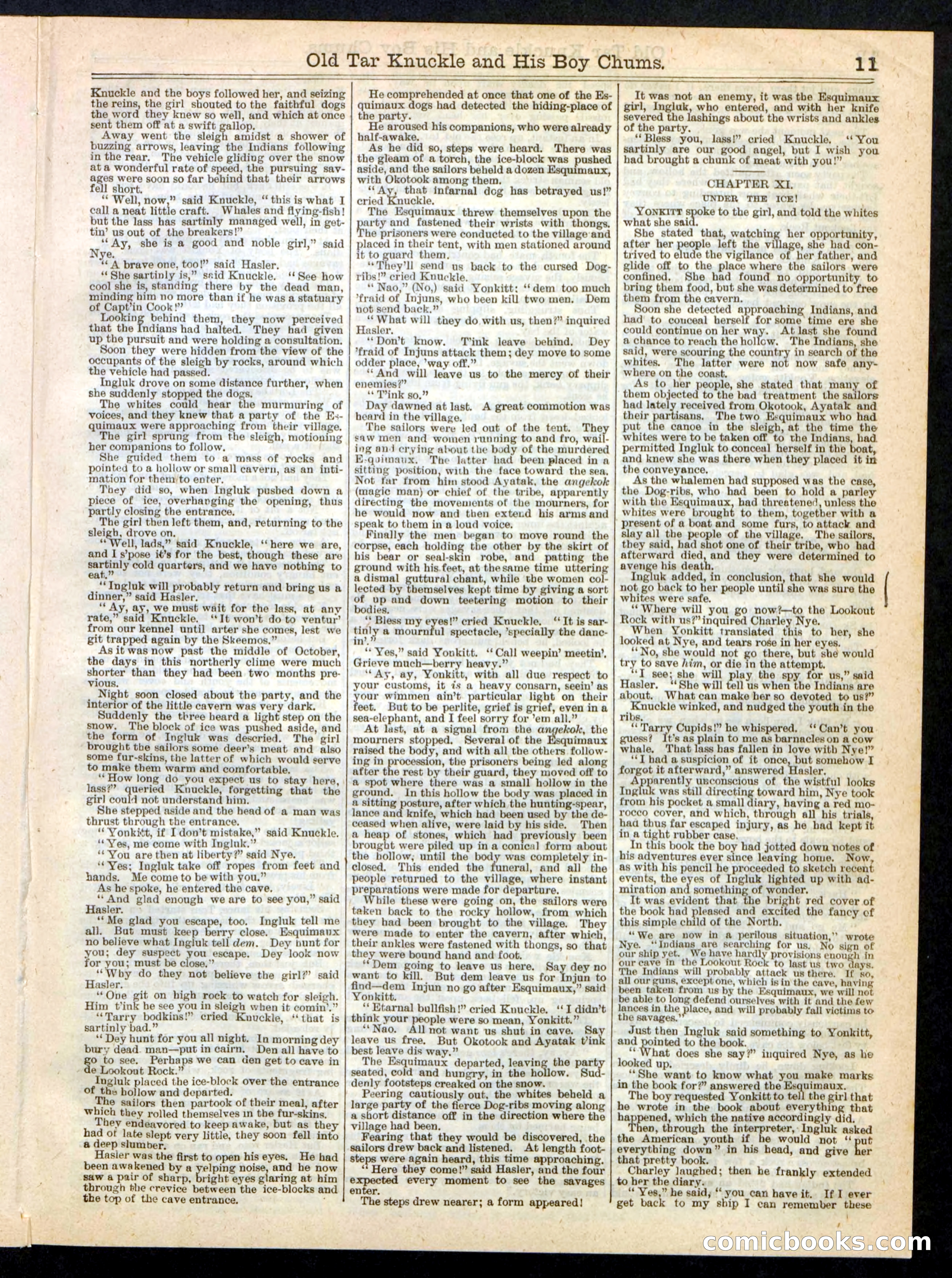 Beadle's Boy's Library of Sport, Story, and Adventure, No. 37 — page 11 of 16