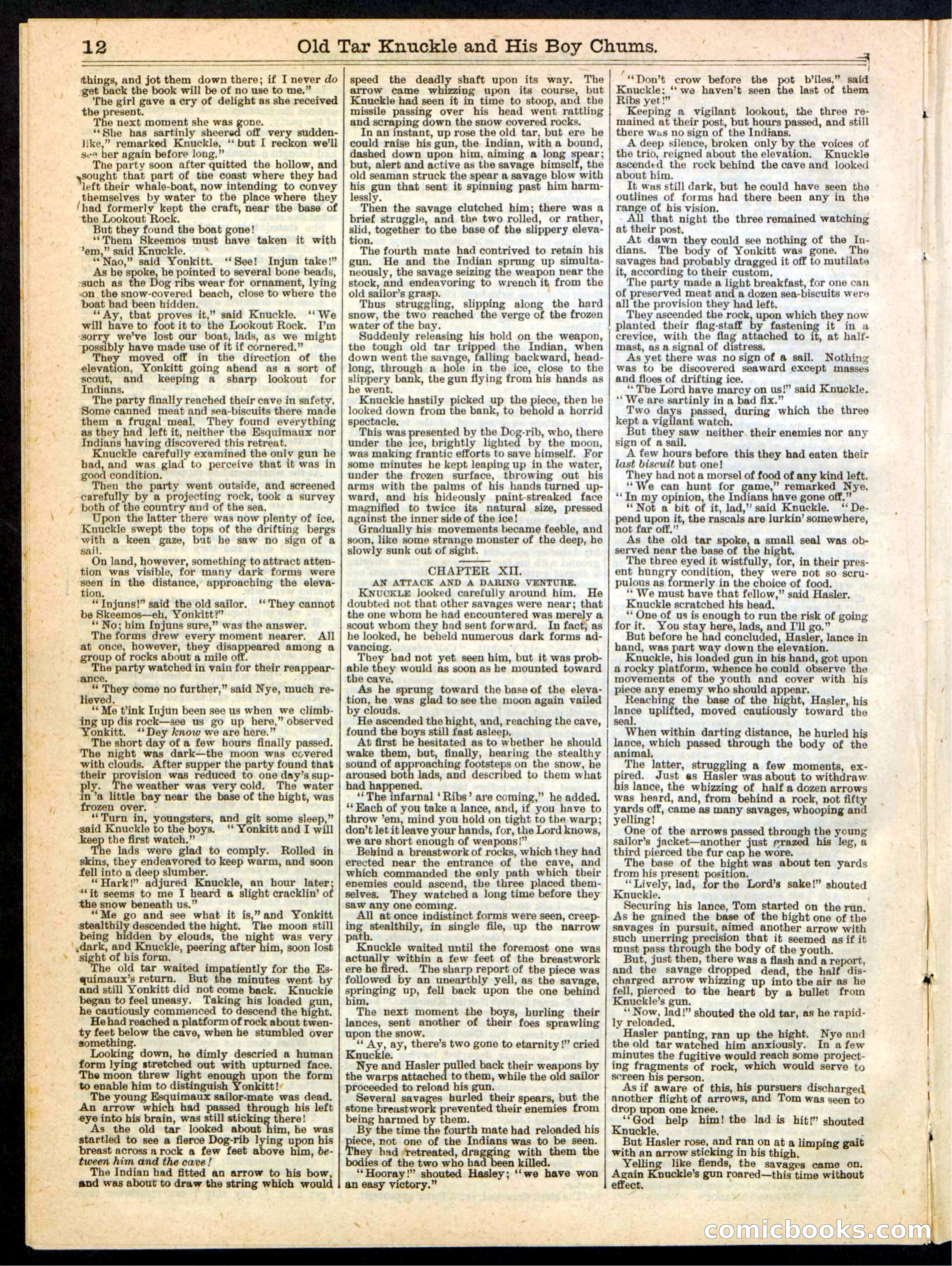 Beadle's Boy's Library of Sport, Story, and Adventure, No. 37 — page 12 of 16