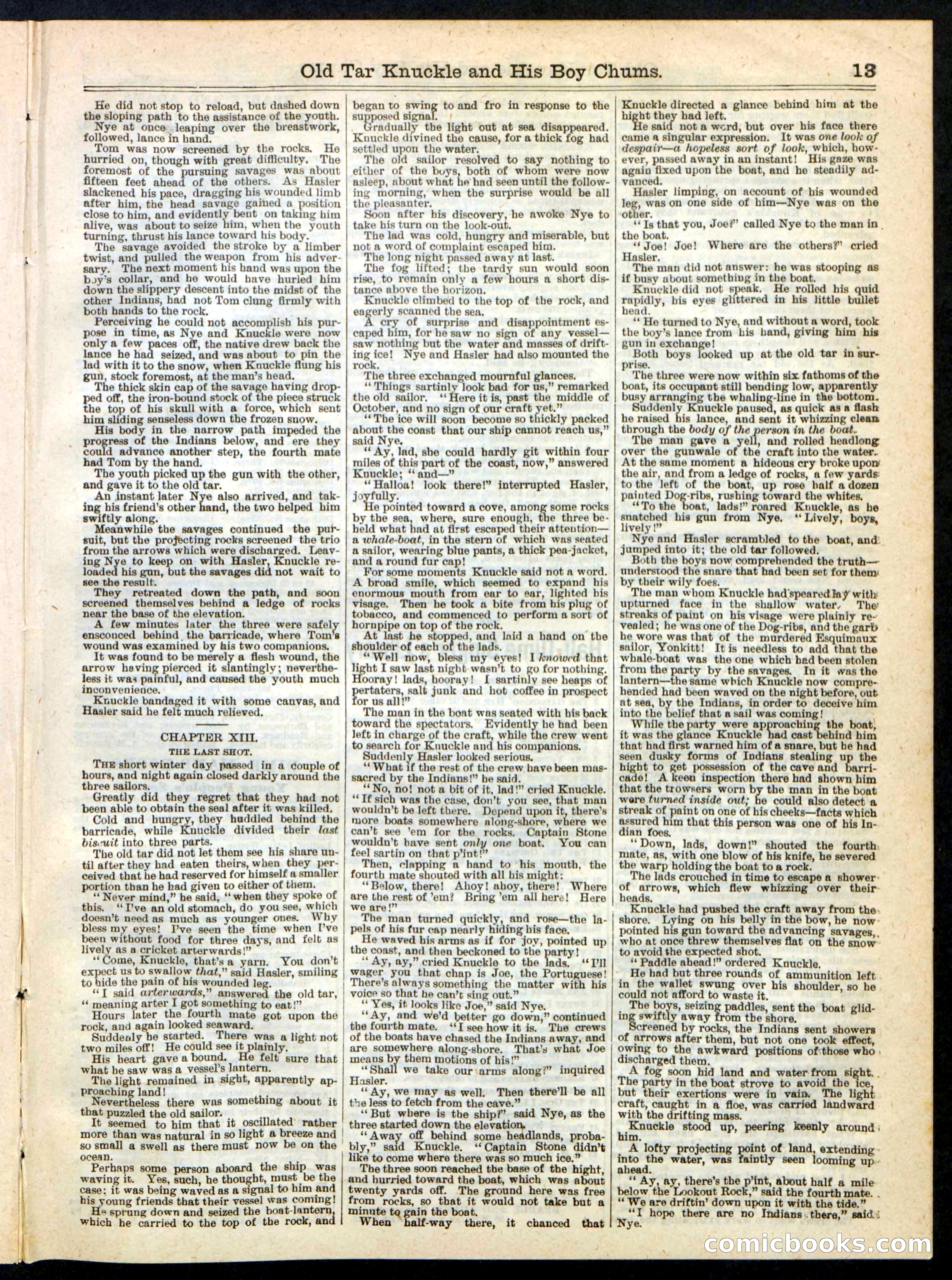 Beadle's Boy's Library of Sport, Story, and Adventure, No. 37 — page 13 of 16