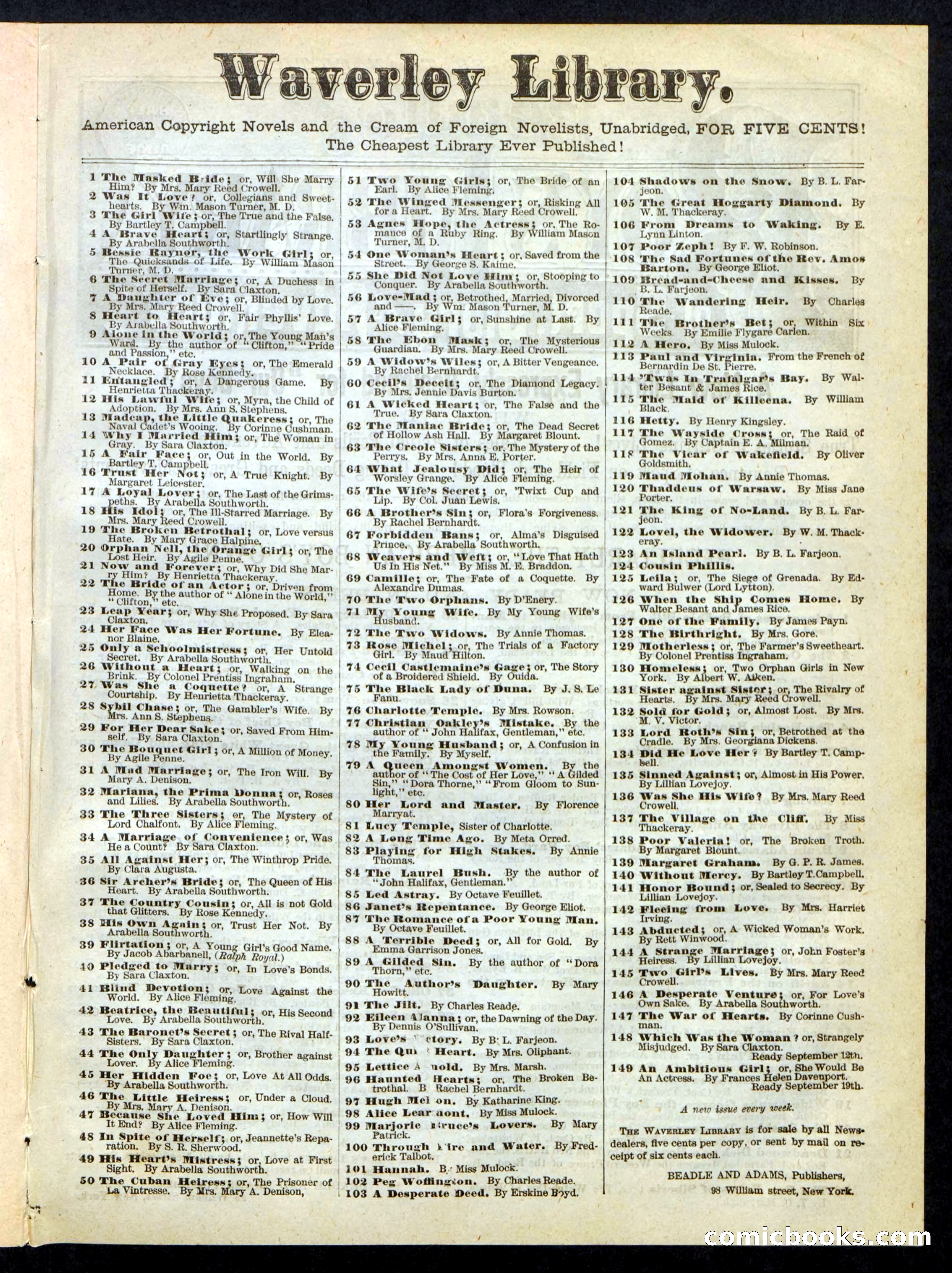 Beadle's Boy's Library of Sport, Story, and Adventure, No. 37 — page 15 of 16