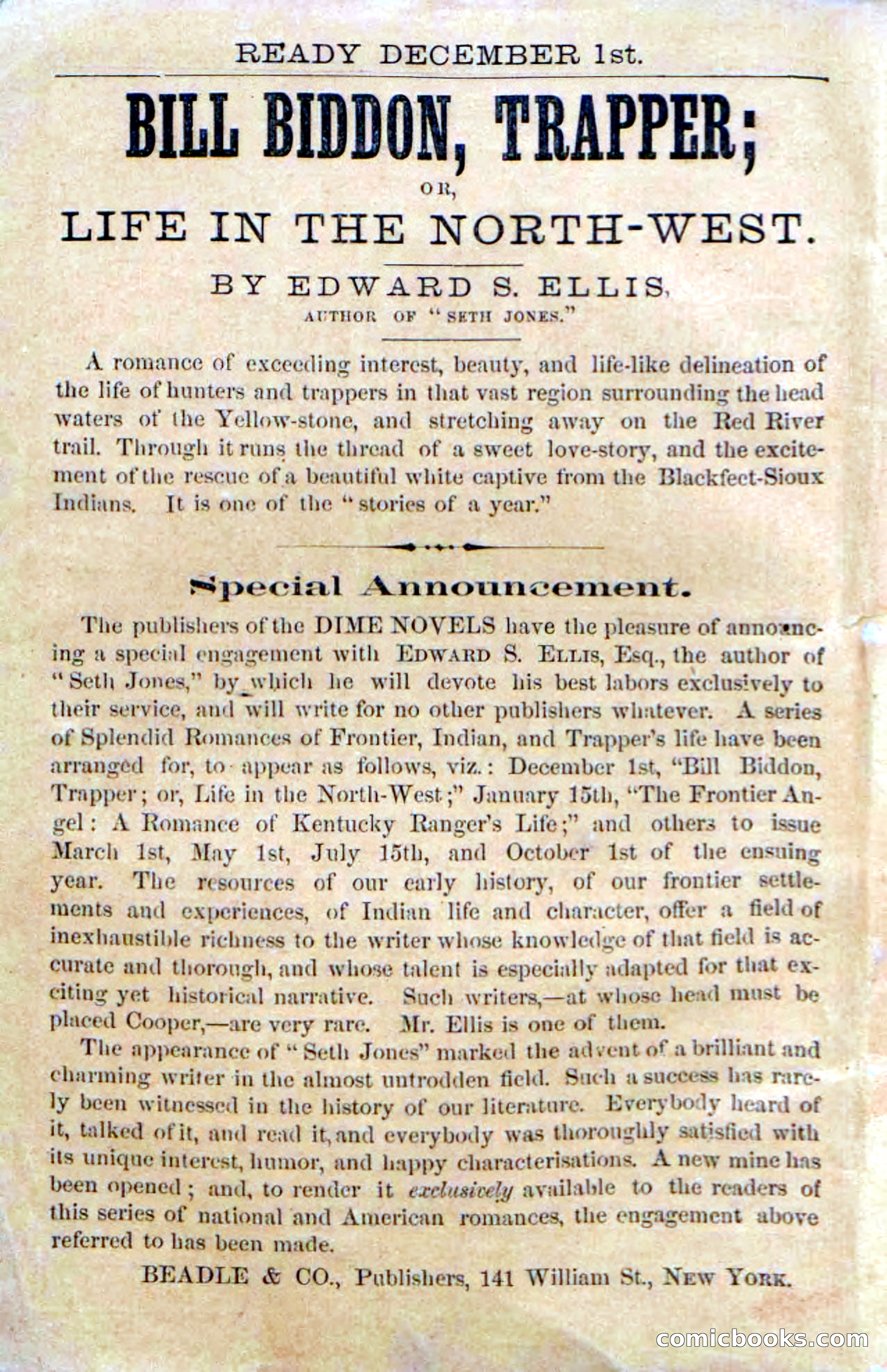 Beadle's Dime Novels, No. 11 — page 2 of 134