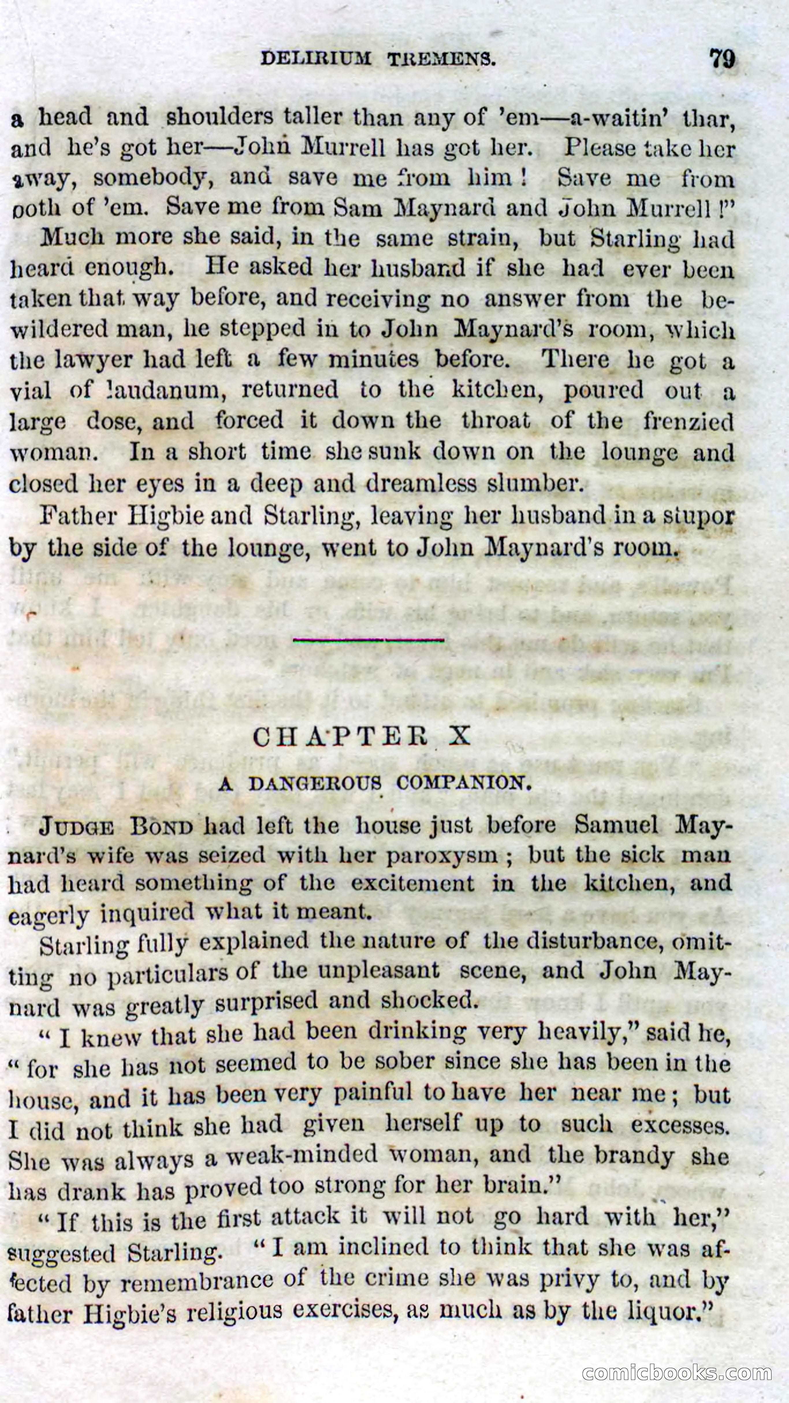 Beadle's Dime Novels No. 114: Ned Starling — page 77: Pulp Fiction, 1867