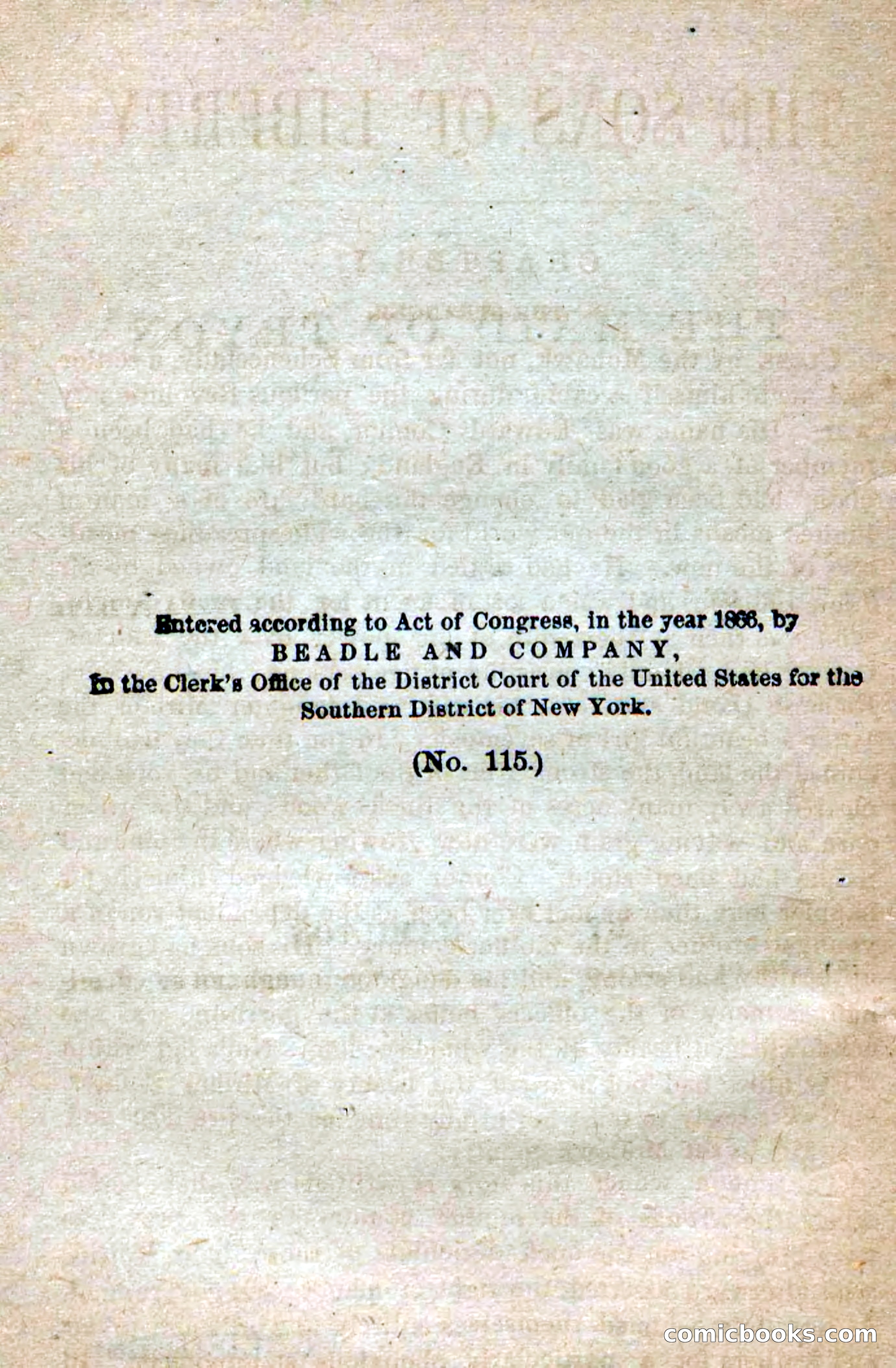Beadle's Dime Novels No. 115: The Sons of Liberty — page 6 of 100