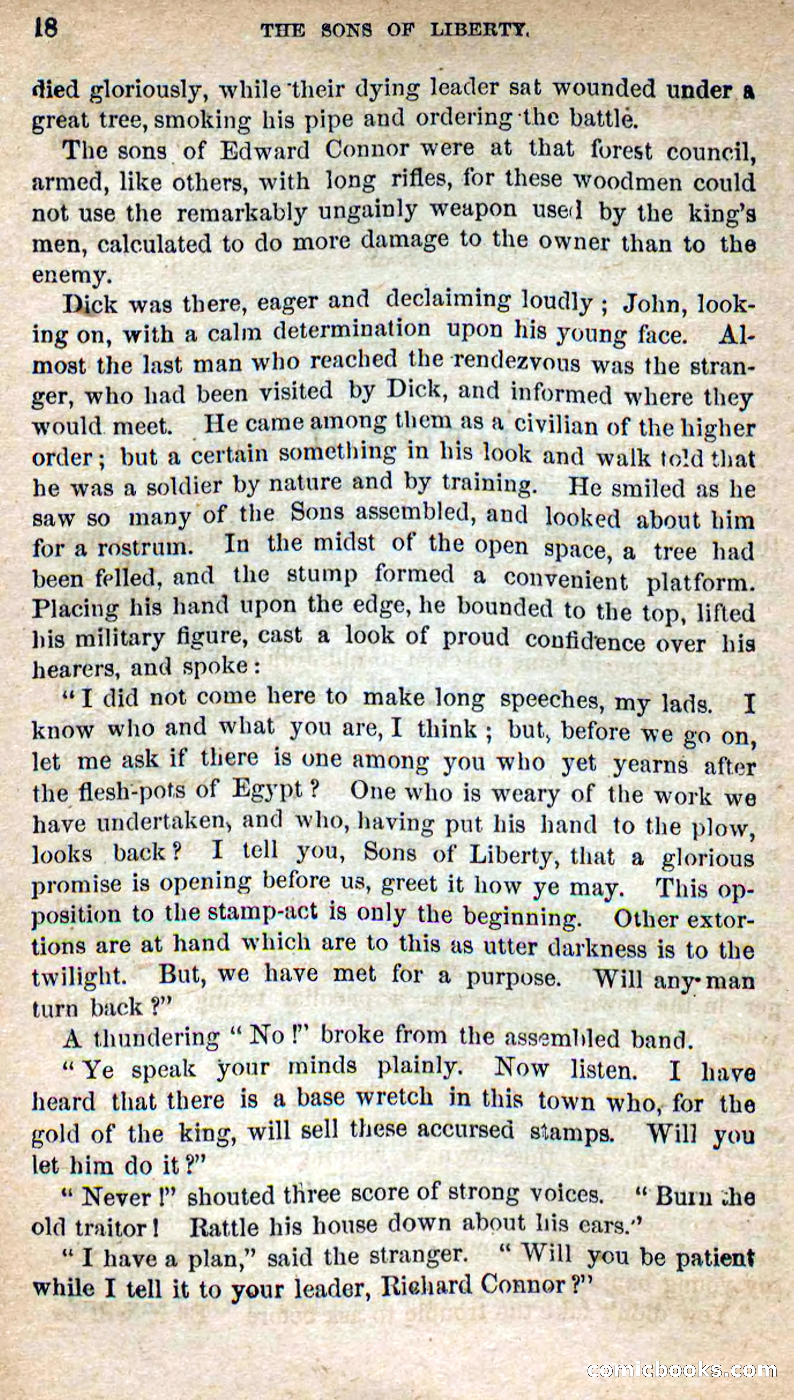Beadle's Dime Novels No. 115: The Sons of Liberty — page 16 of 100