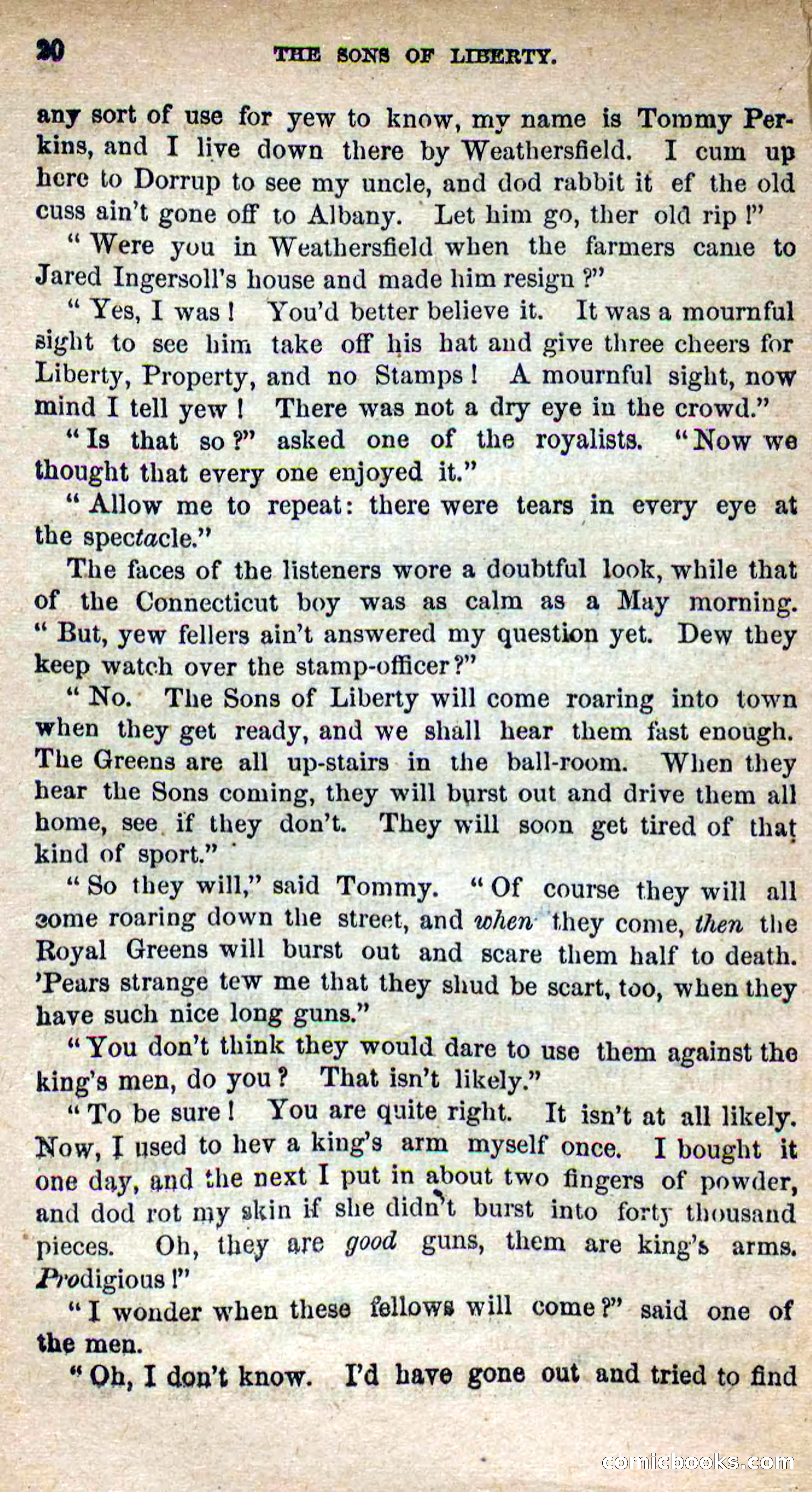 Beadle's Dime Novels No. 115: The Sons of Liberty — page 18 of 100