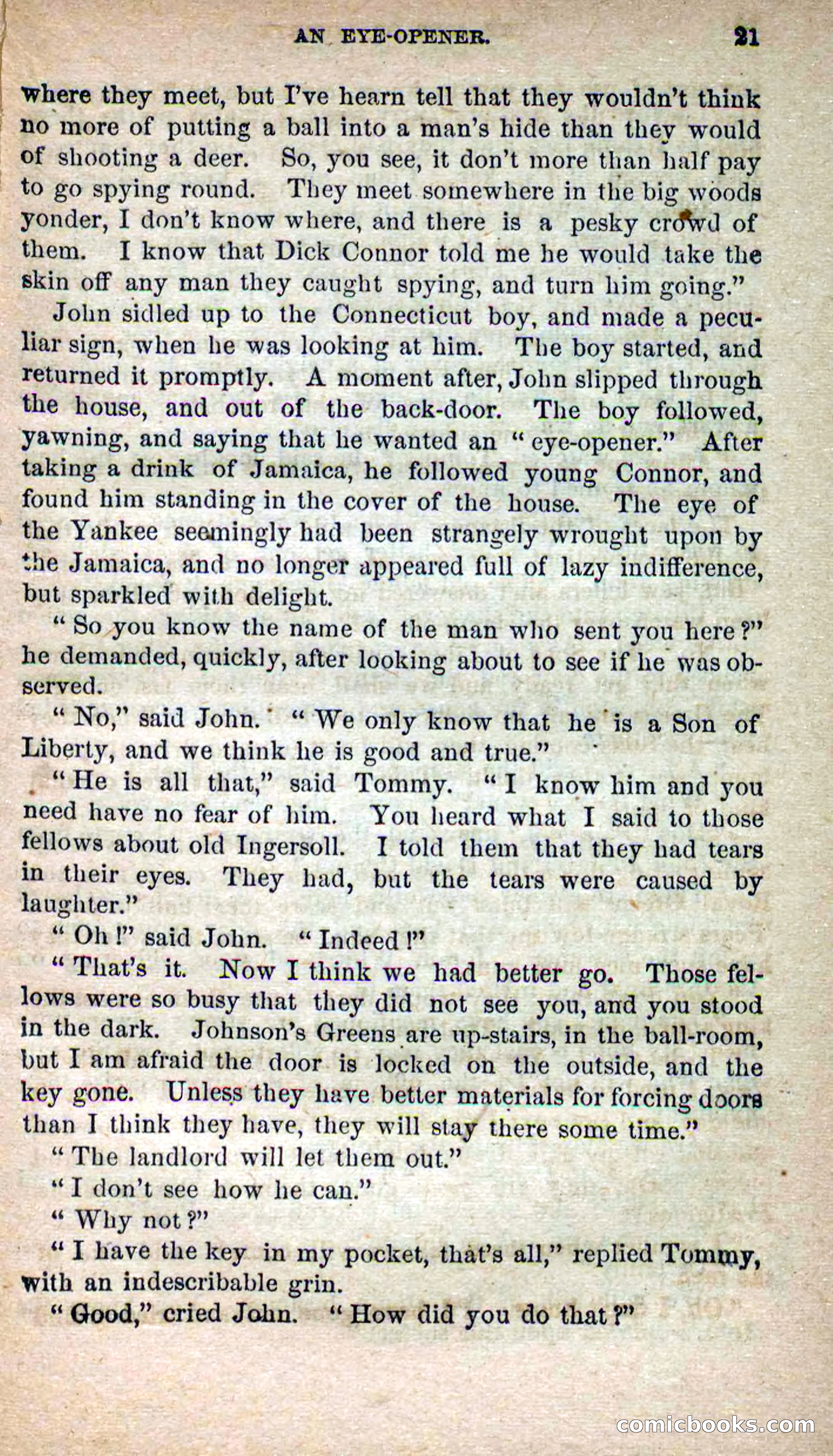 Beadle's Dime Novels No. 115: The Sons of Liberty — page 19 of 100