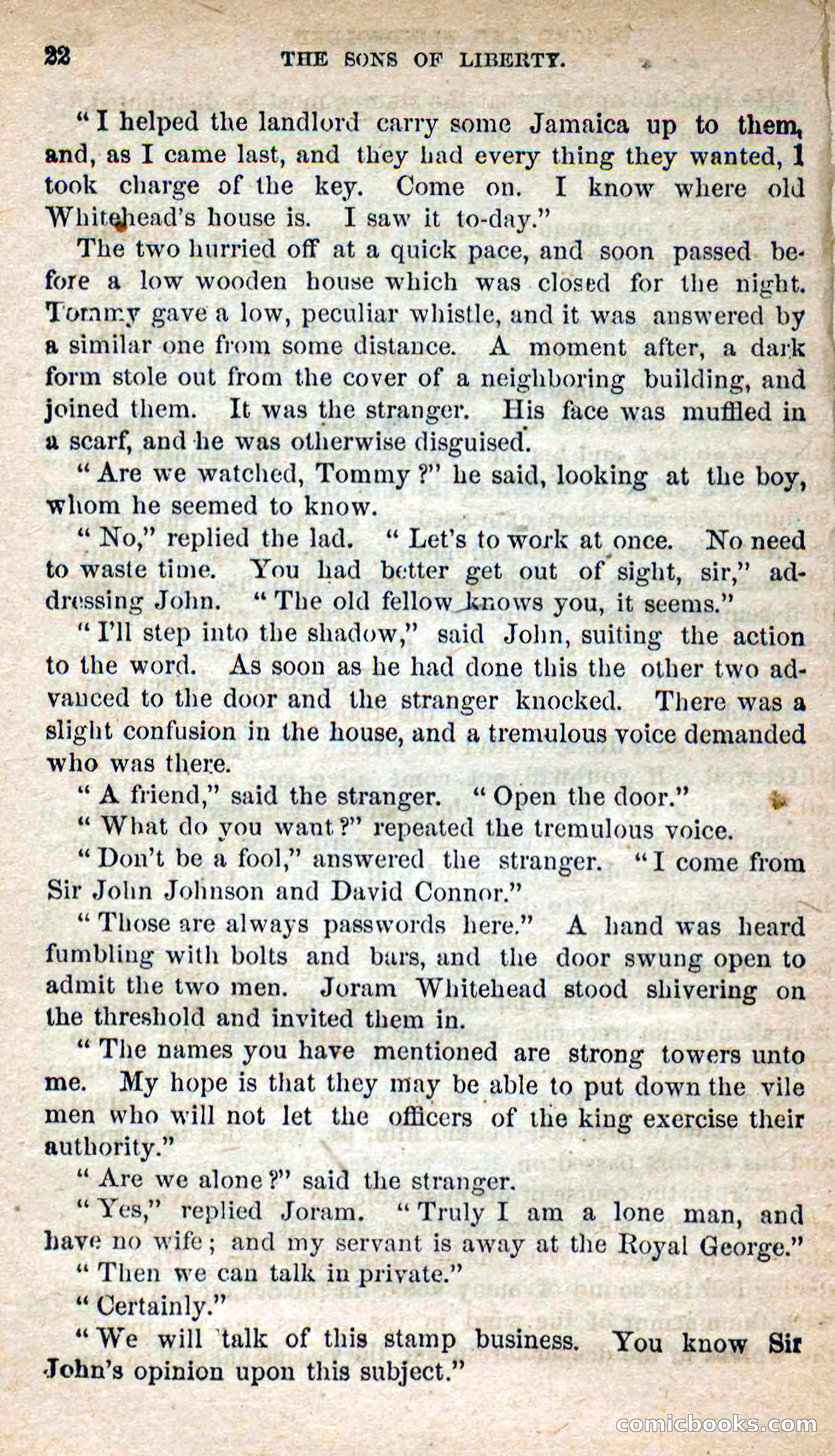 Beadle's Dime Novels No. 115: The Sons of Liberty — page 20 of 100