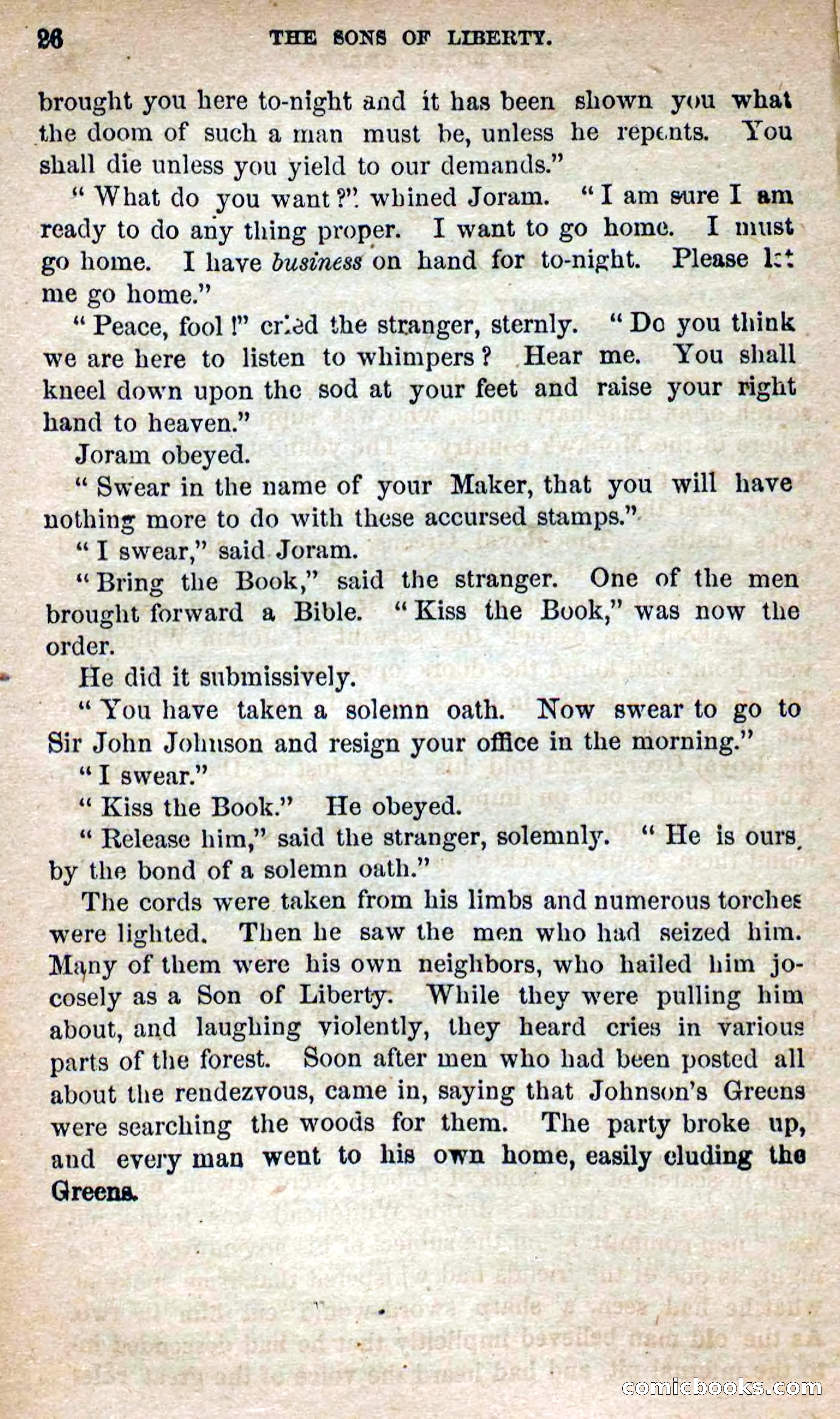 Beadle's Dime Novels No. 115: The Sons of Liberty — page 24 of 100