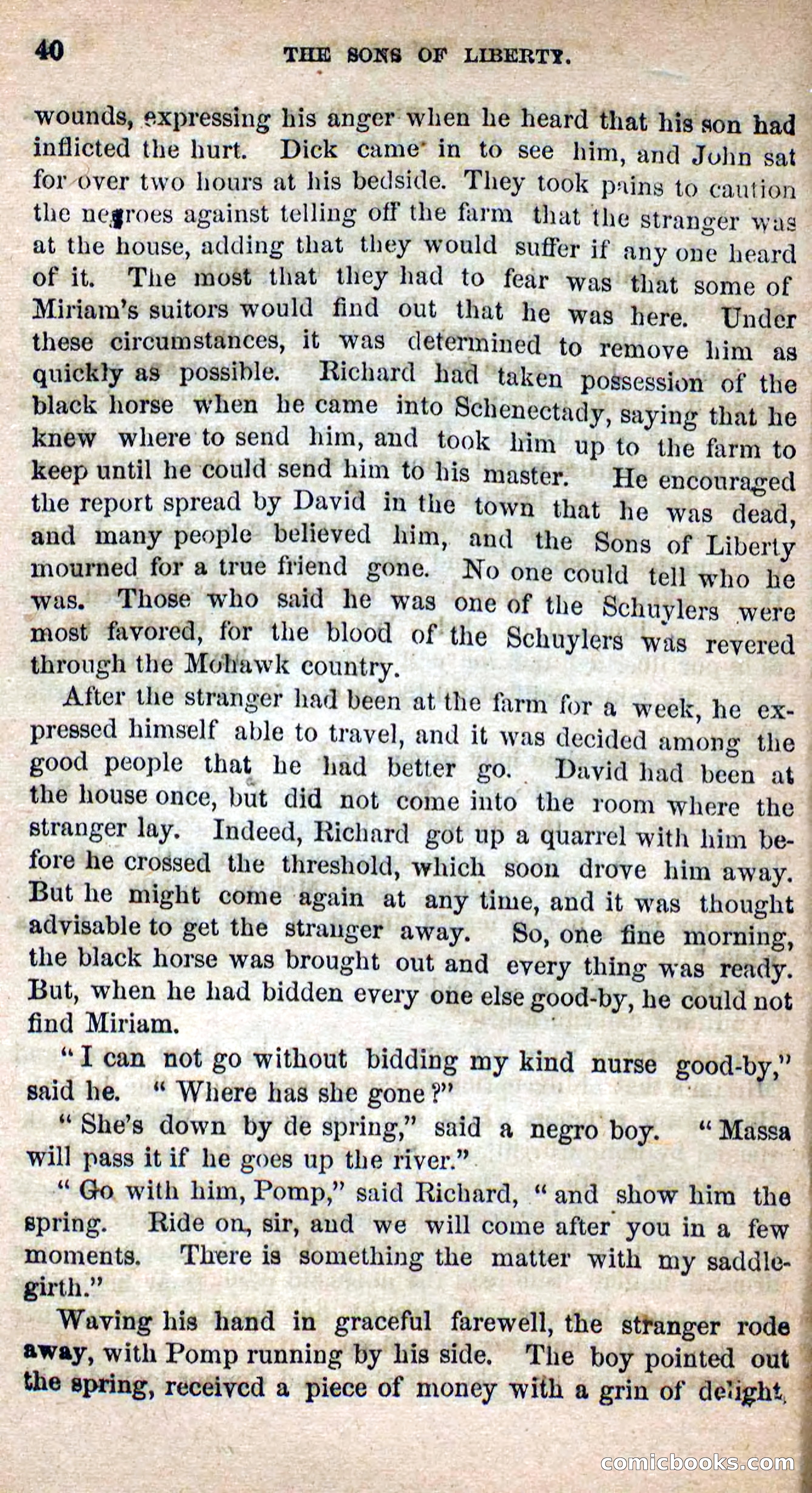 Beadle's Dime Novels No. 115: The Sons of Liberty — page 38 of 100
