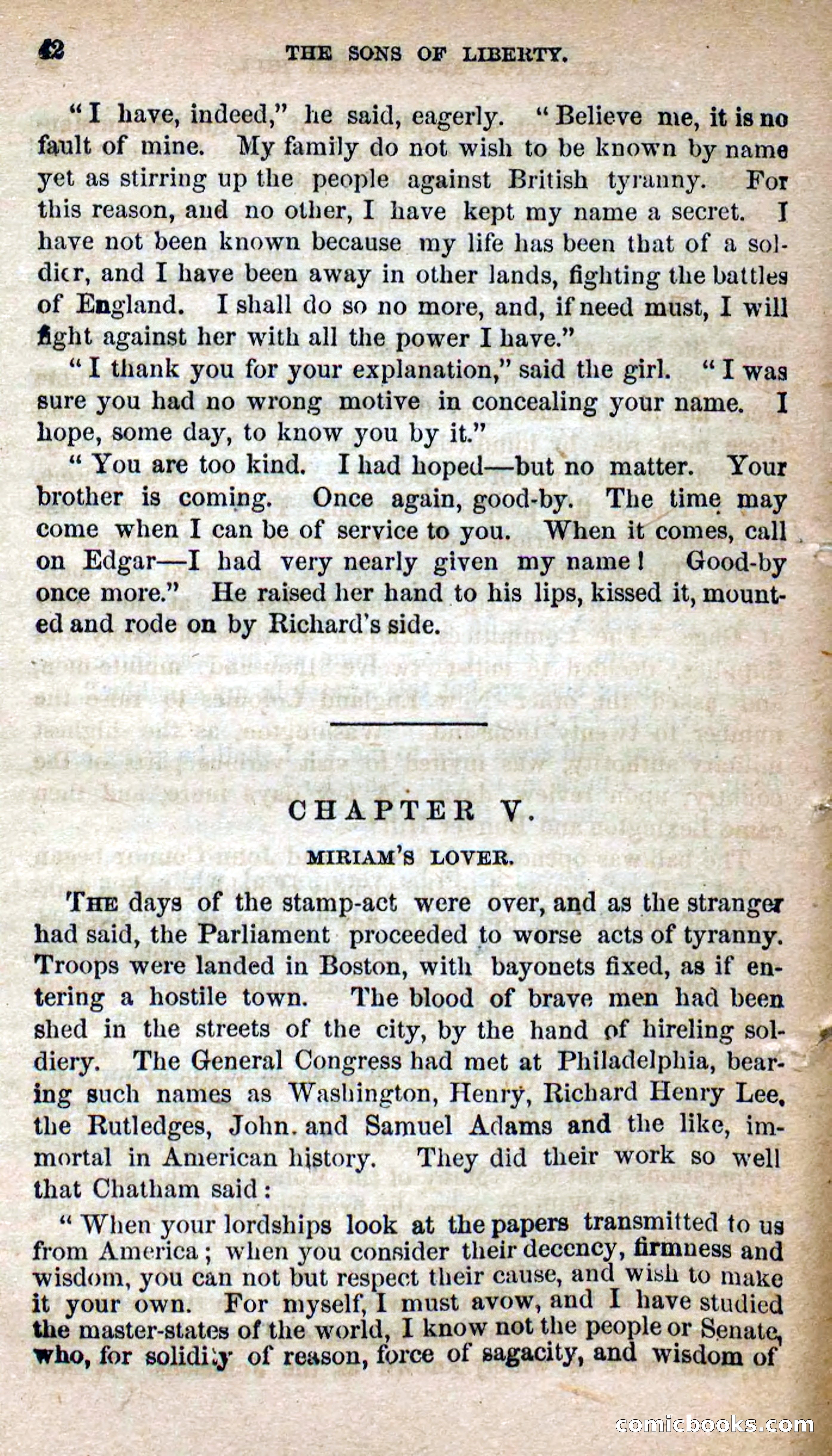 Beadle's Dime Novels No. 115: The Sons of Liberty — page 40 of 100