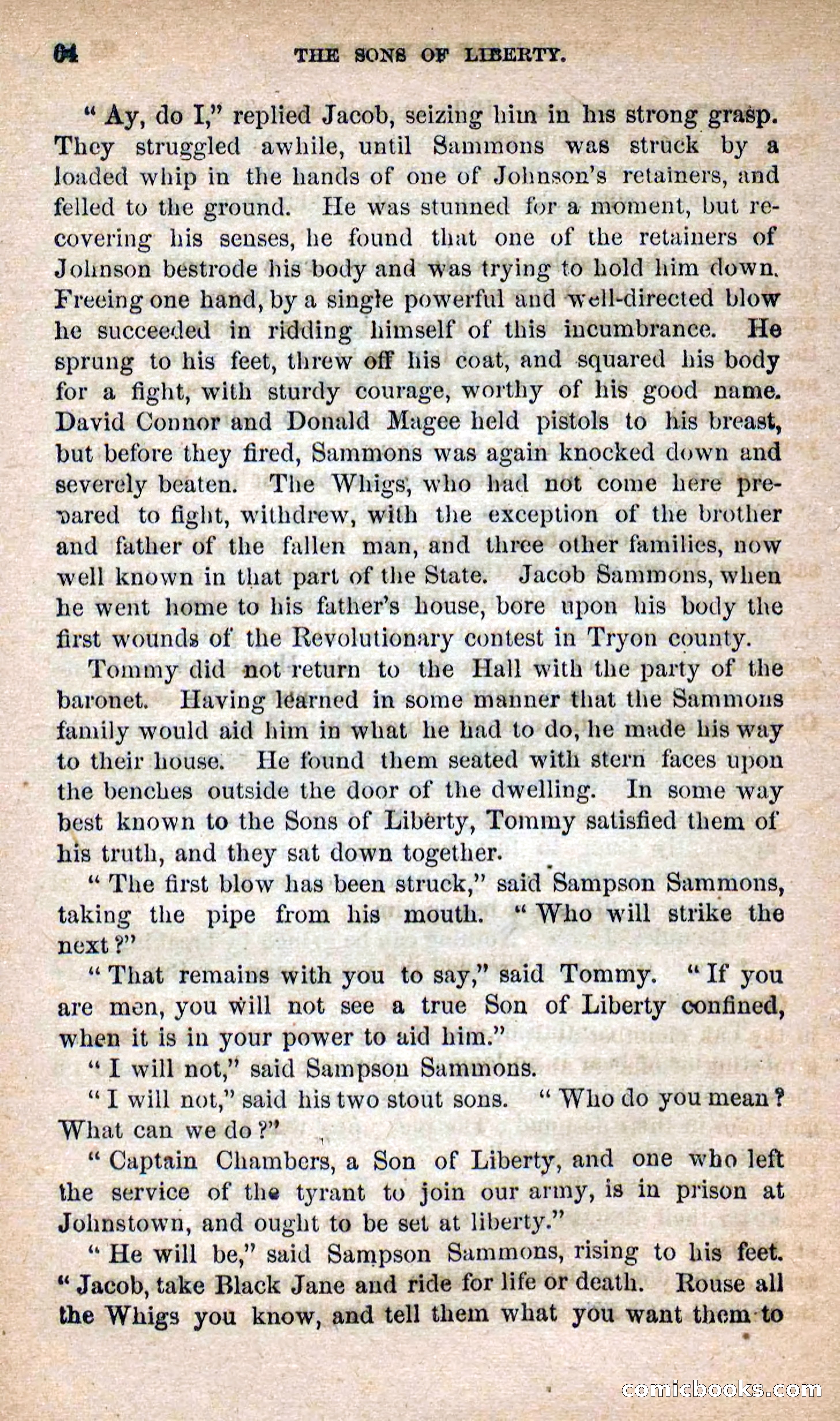 Beadle's Dime Novels No. 115: The Sons of Liberty — page 62 of 100