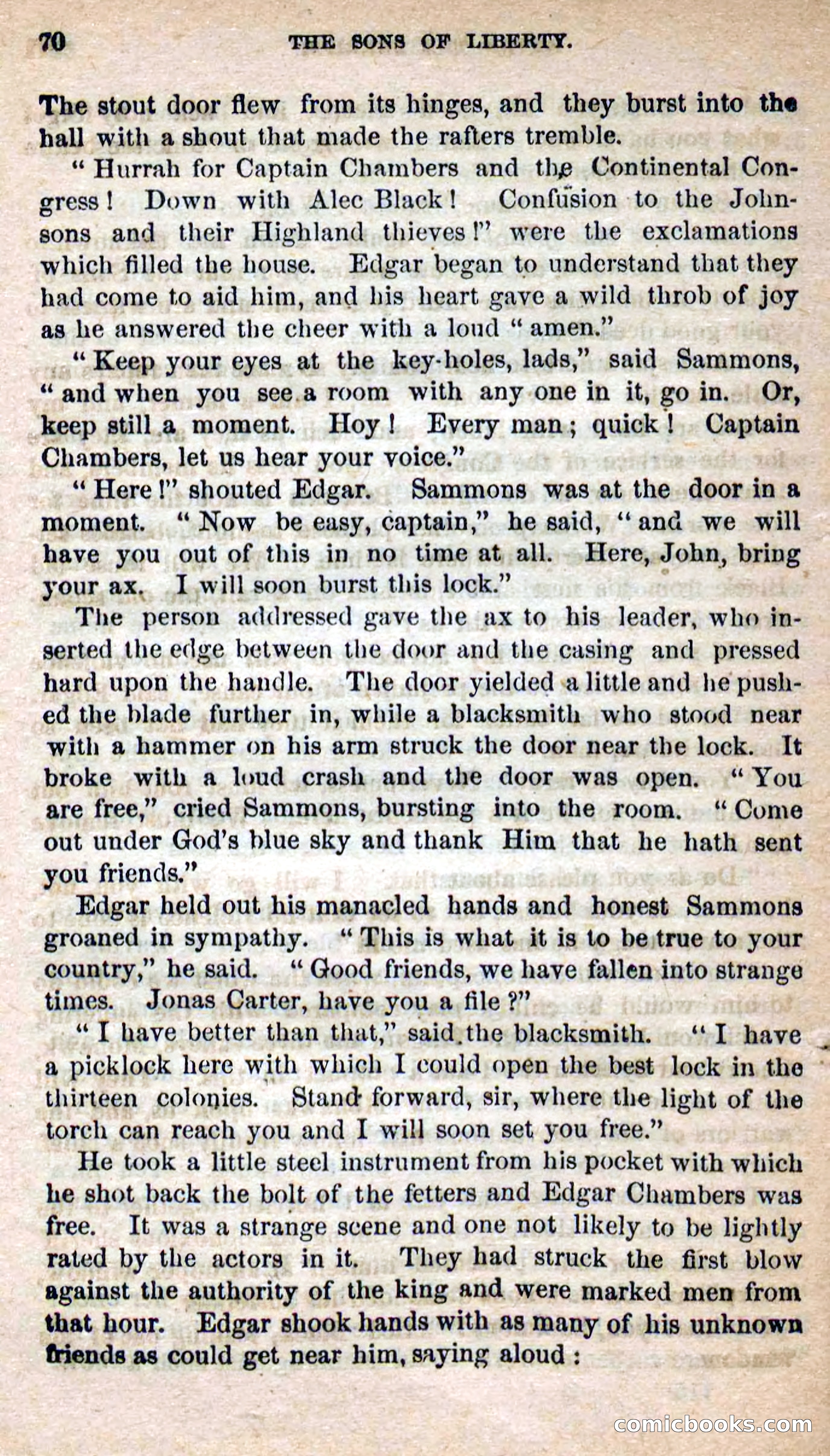 Beadle's Dime Novels No. 115: The Sons of Liberty — page 68 of 100