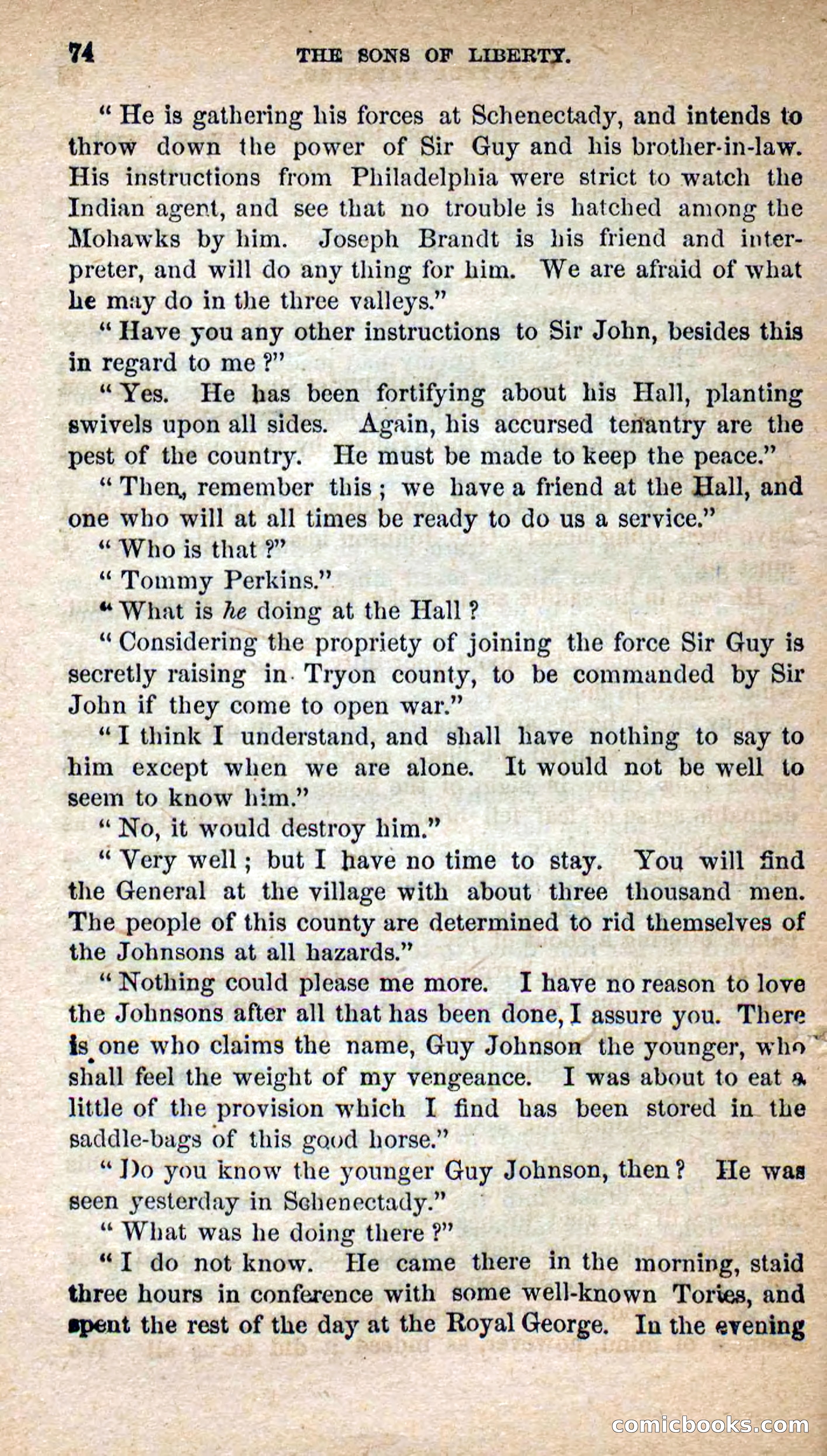 Beadle's Dime Novels No. 115: The Sons of Liberty — page 72 of 100