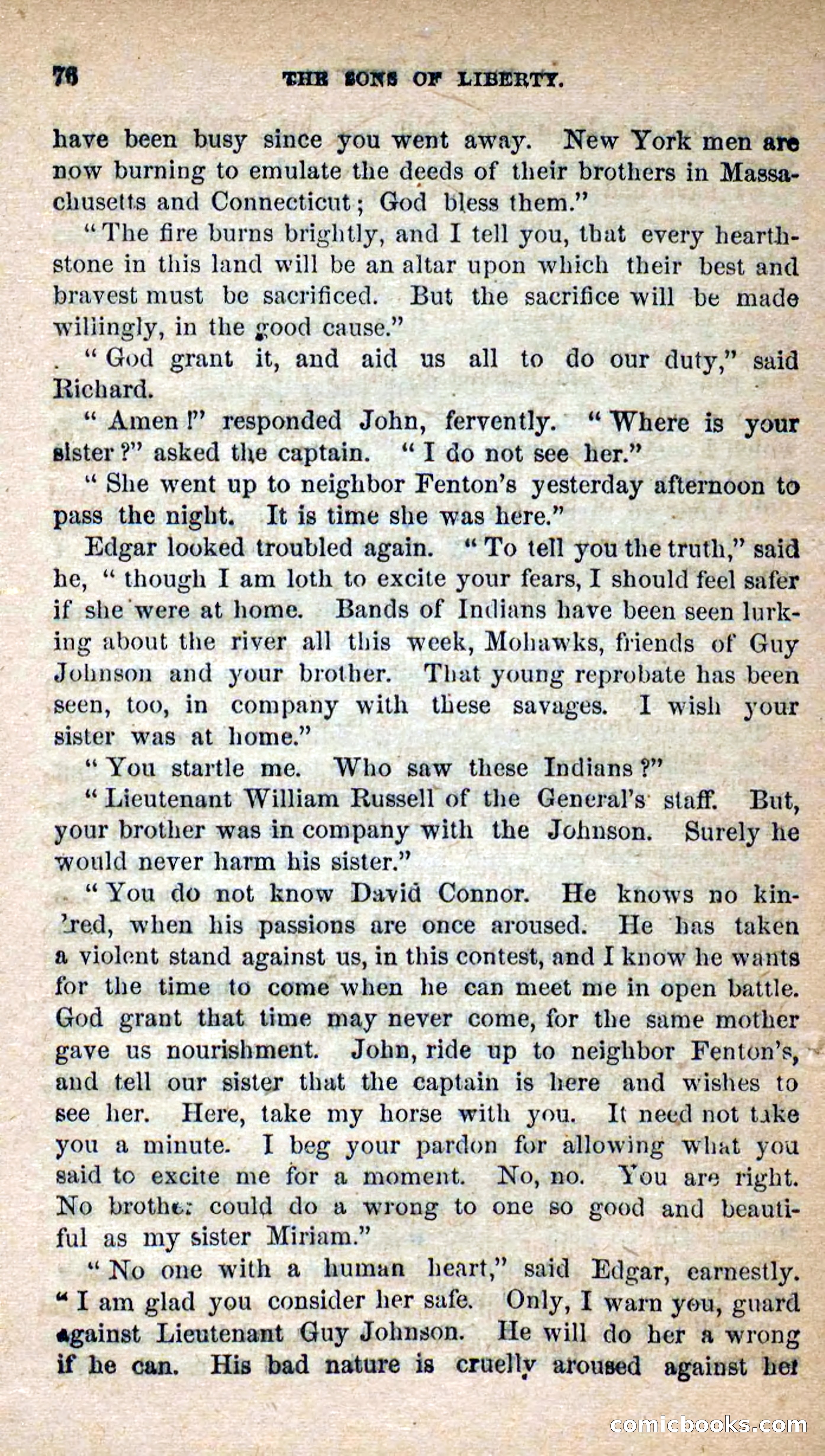 Beadle's Dime Novels No. 115: The Sons of Liberty — page 74 of 100