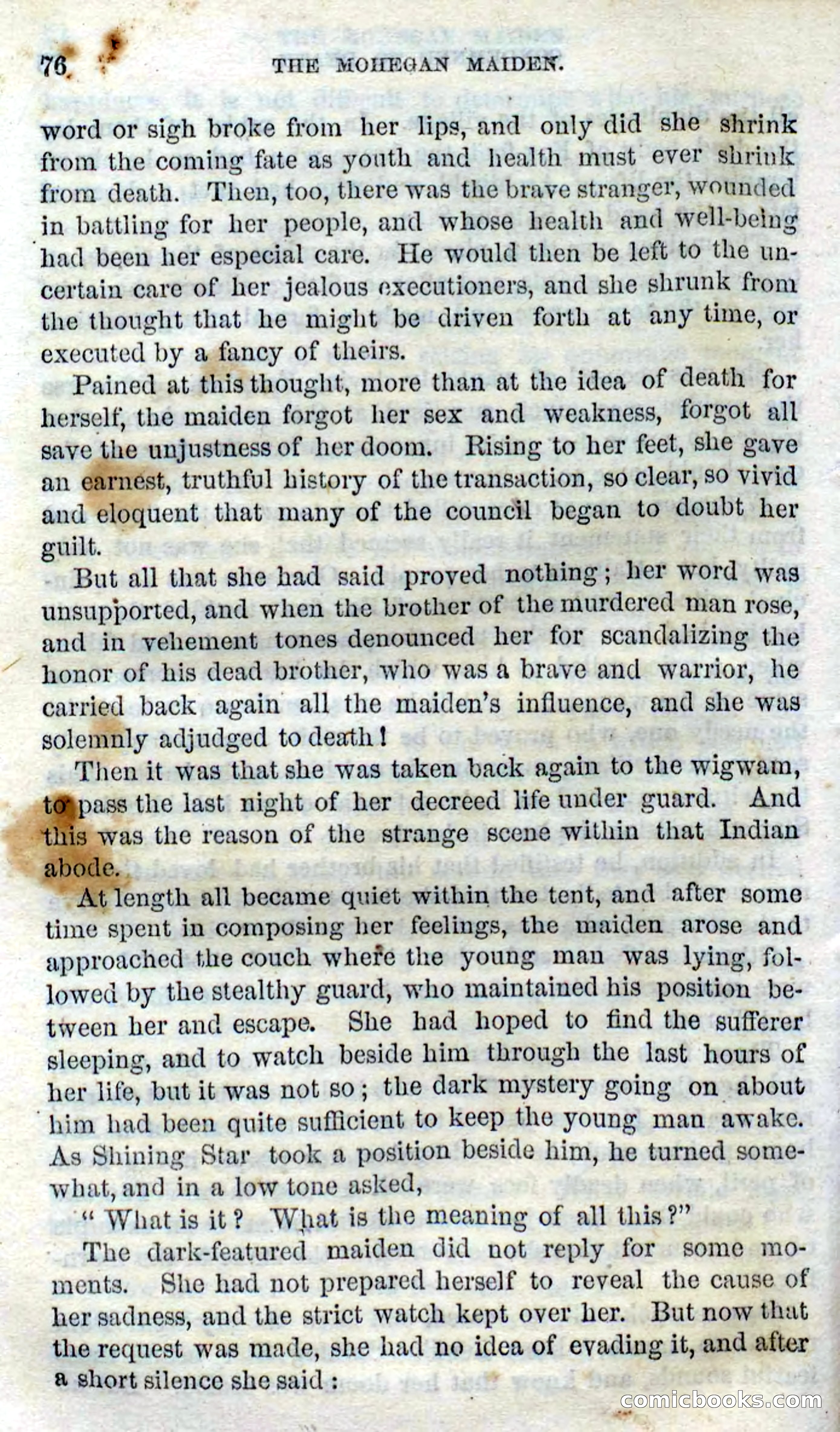 The Mohegan Maiden — page 74 of 99