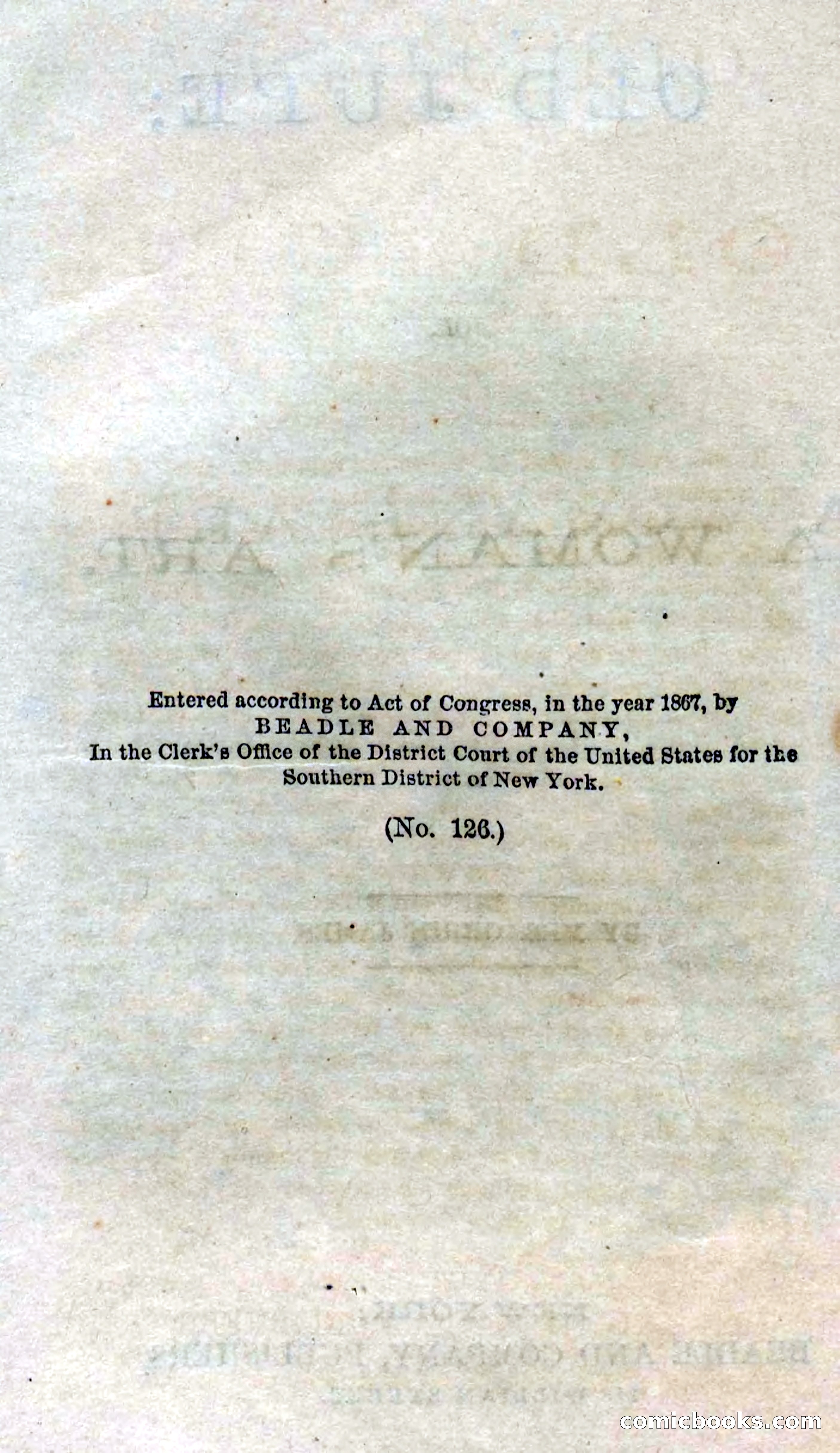 Beadle's Dime Novels No. 126: Old Jupe — page 6 of 100