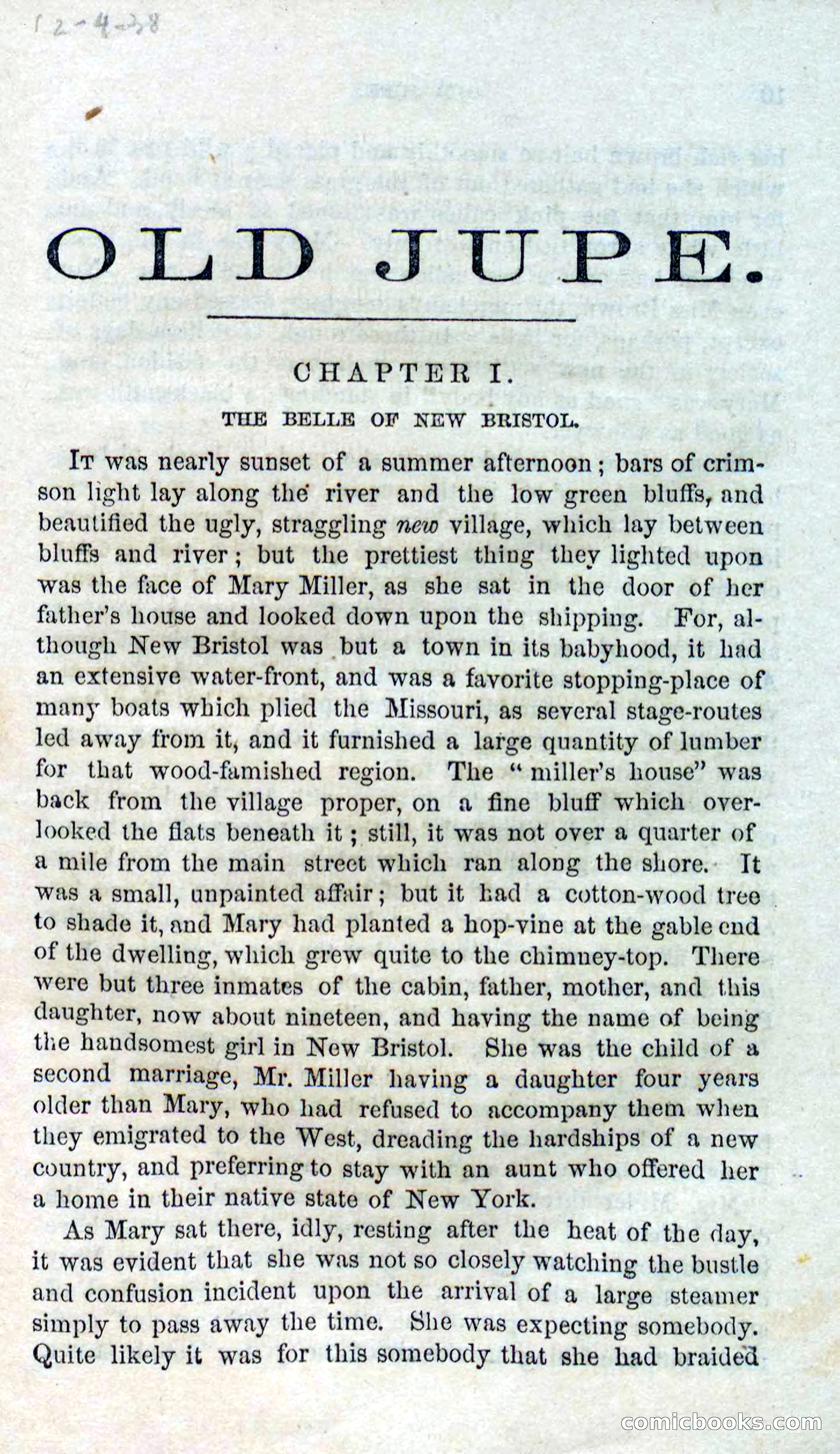 Beadle's Dime Novels No. 126: Old Jupe — page 7 of 100