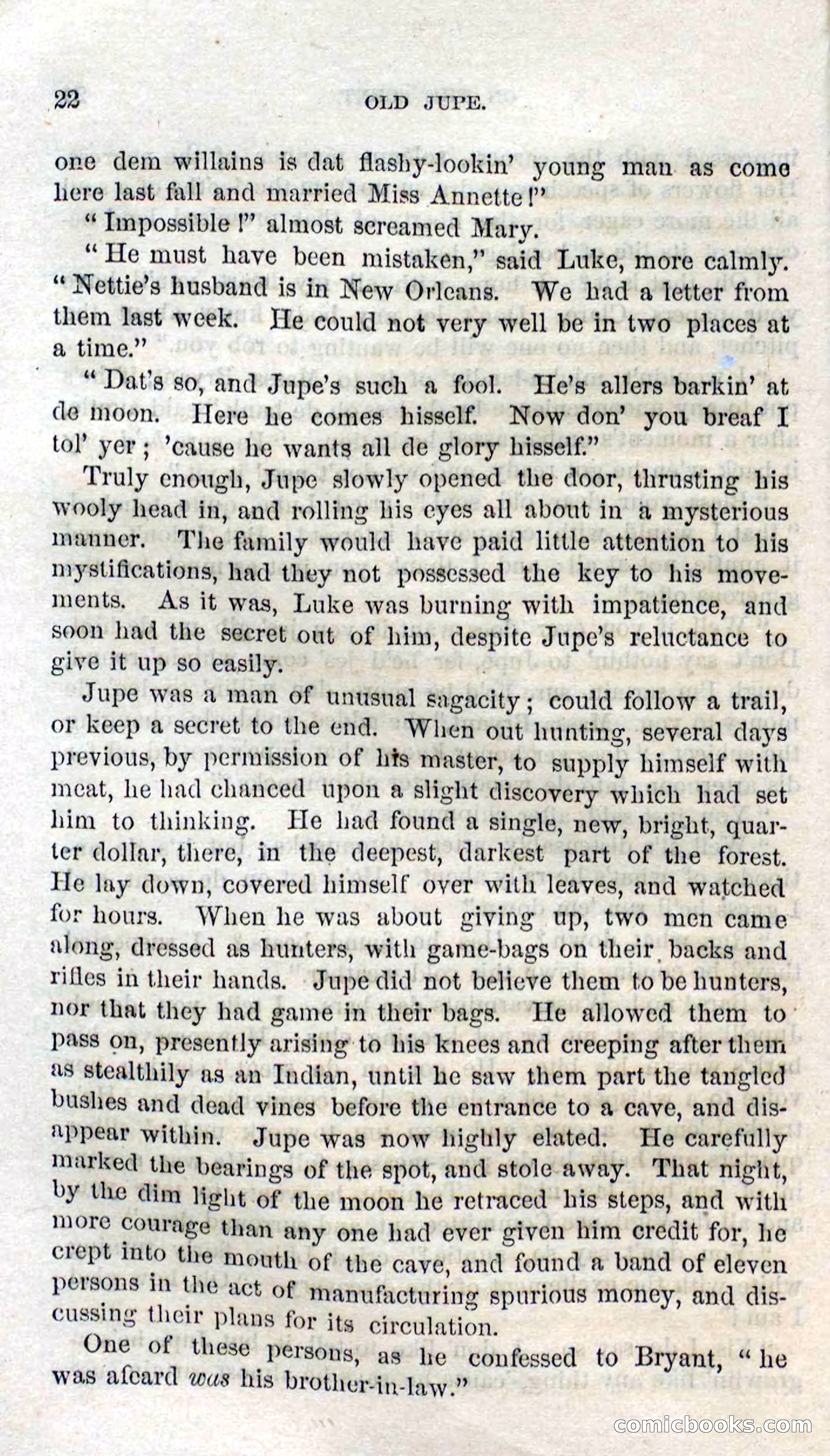 Beadle's Dime Novels No. 126: Old Jupe — page 20 of 100
