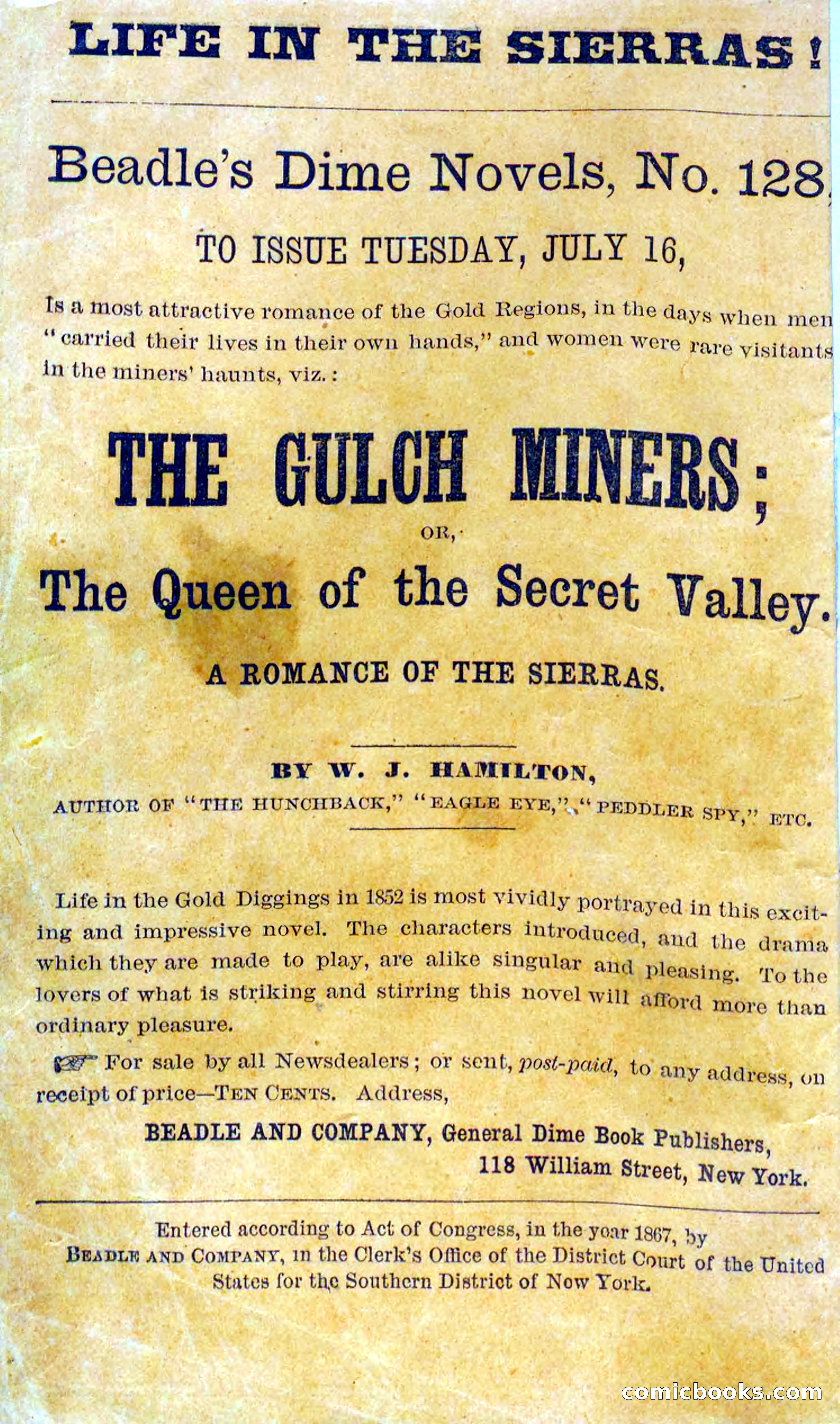 Beadle's Dime Novels No. 127: Bald Eagle — page 2 of 100