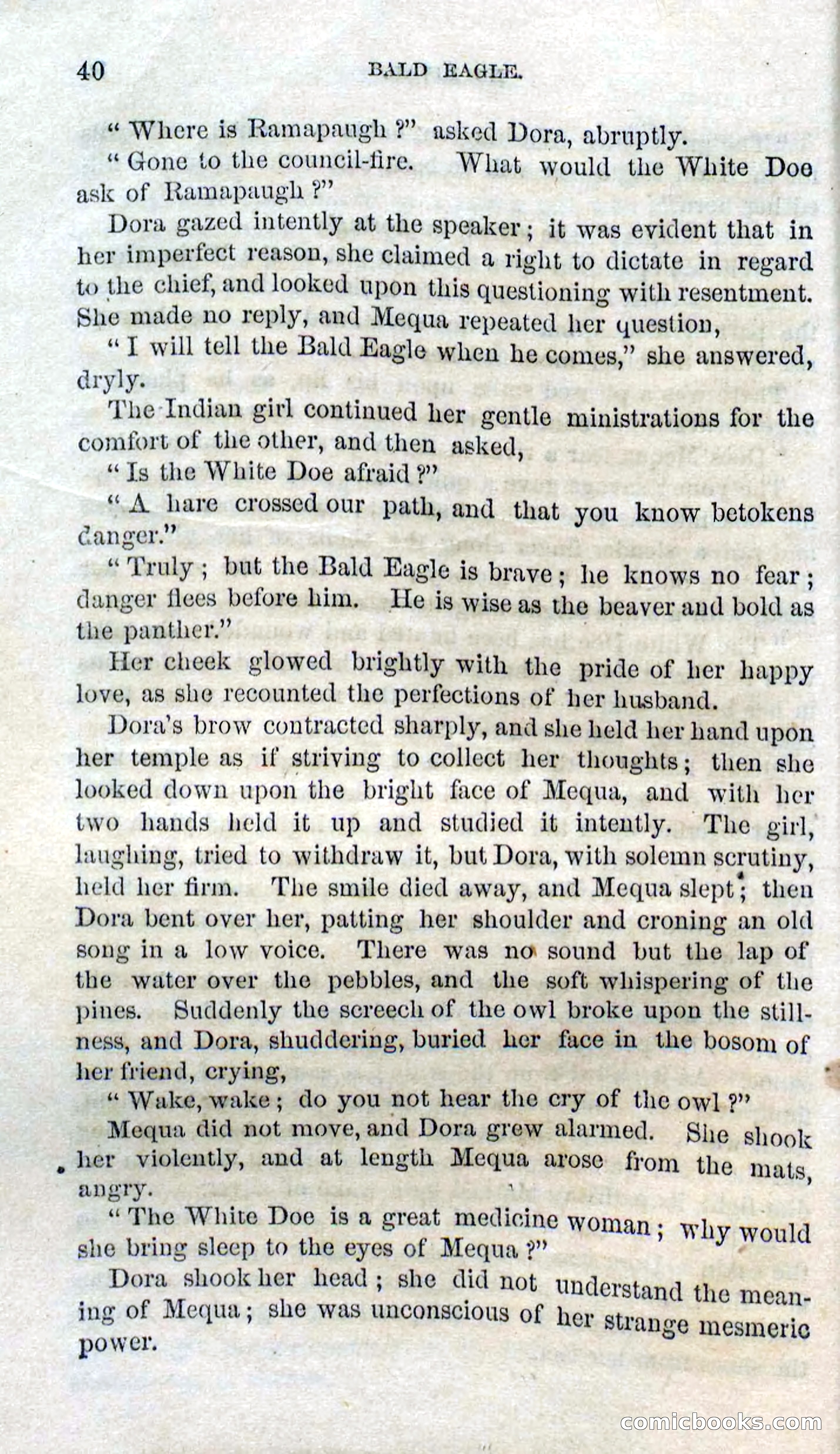 Beadle's Dime Novels No. 127: Bald Eagle — page 38 of 100