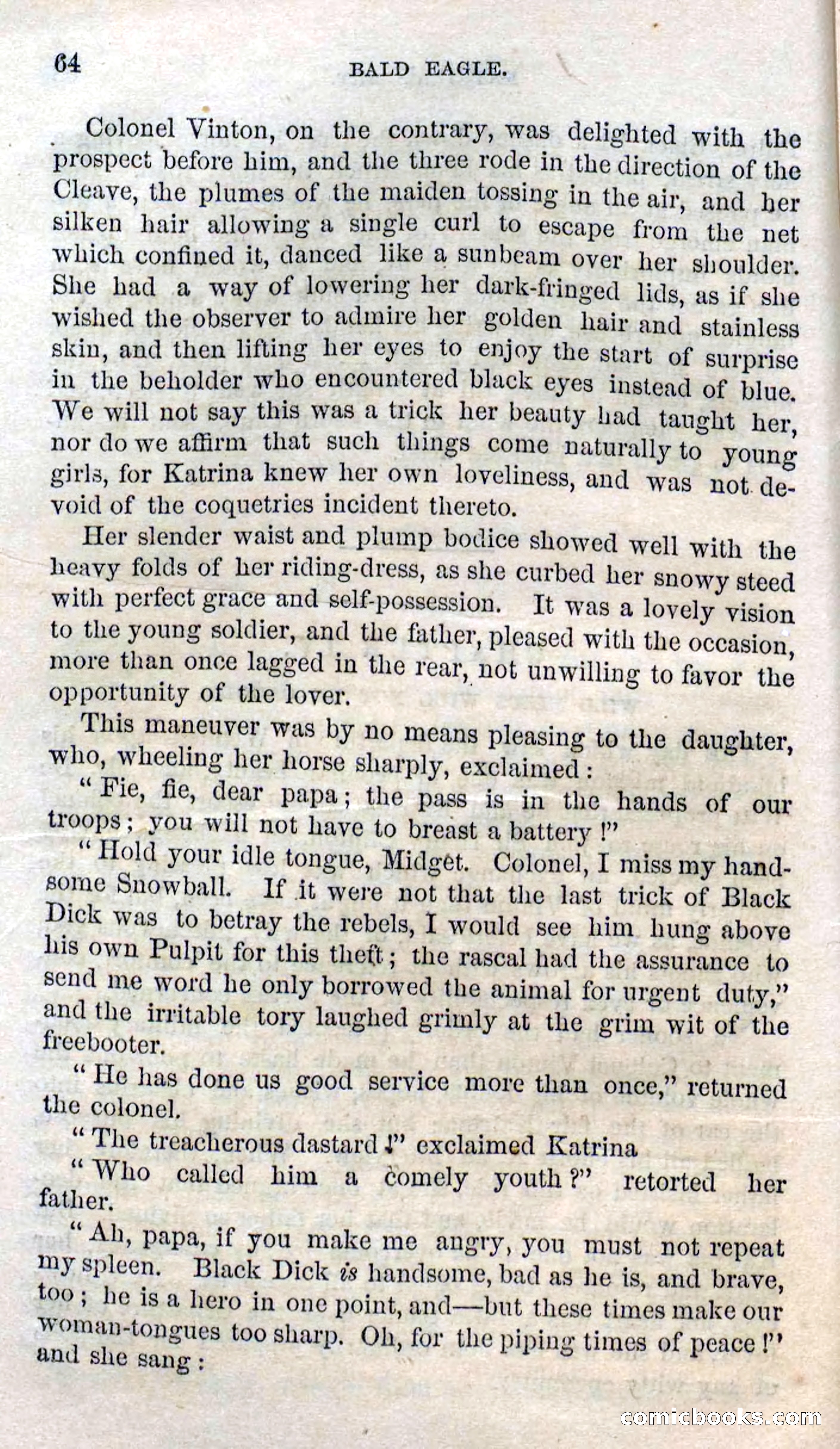 Beadle's Dime Novels No. 127: Bald Eagle — page 62 of 100