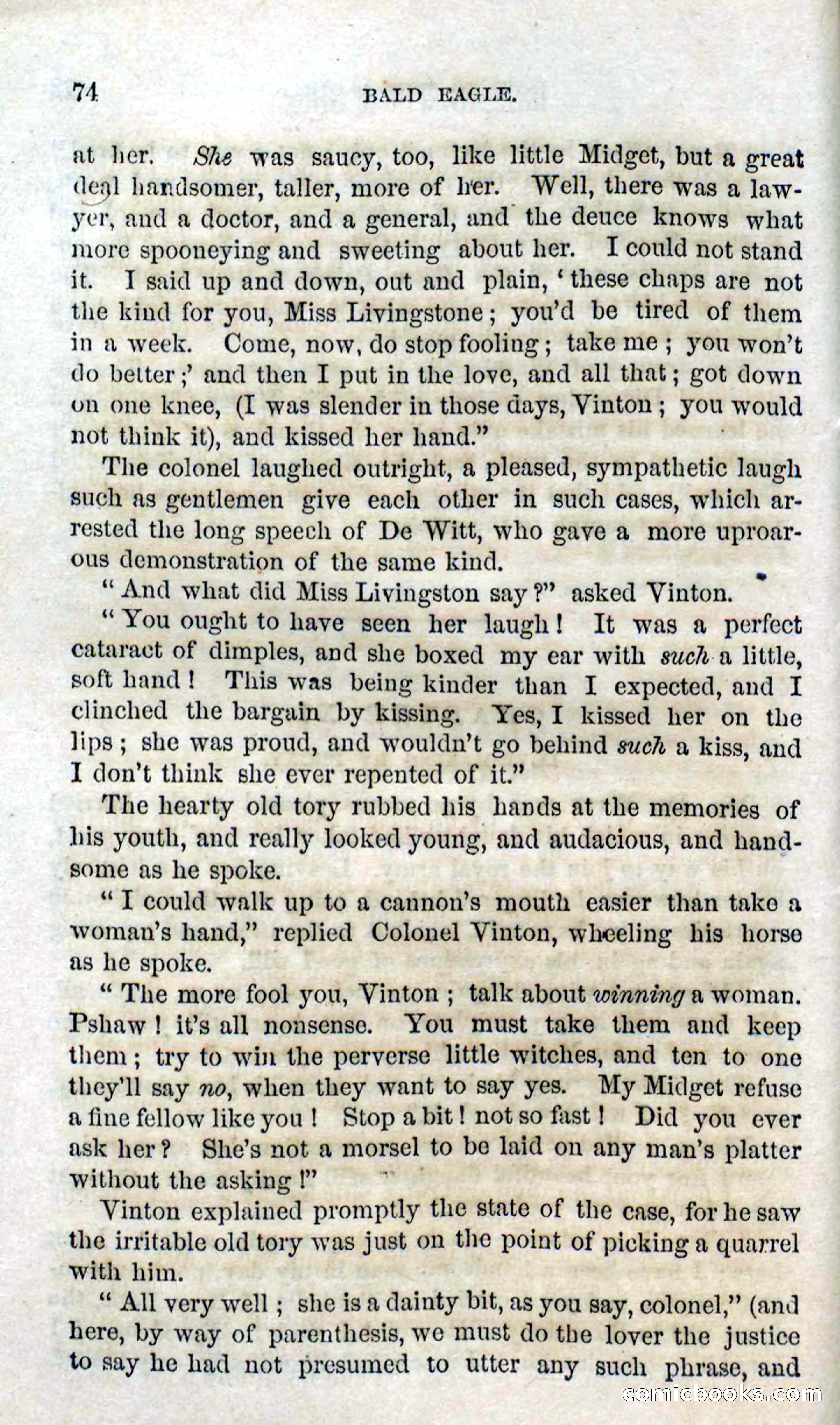 Beadle's Dime Novels No. 127: Bald Eagle — page 72 of 100