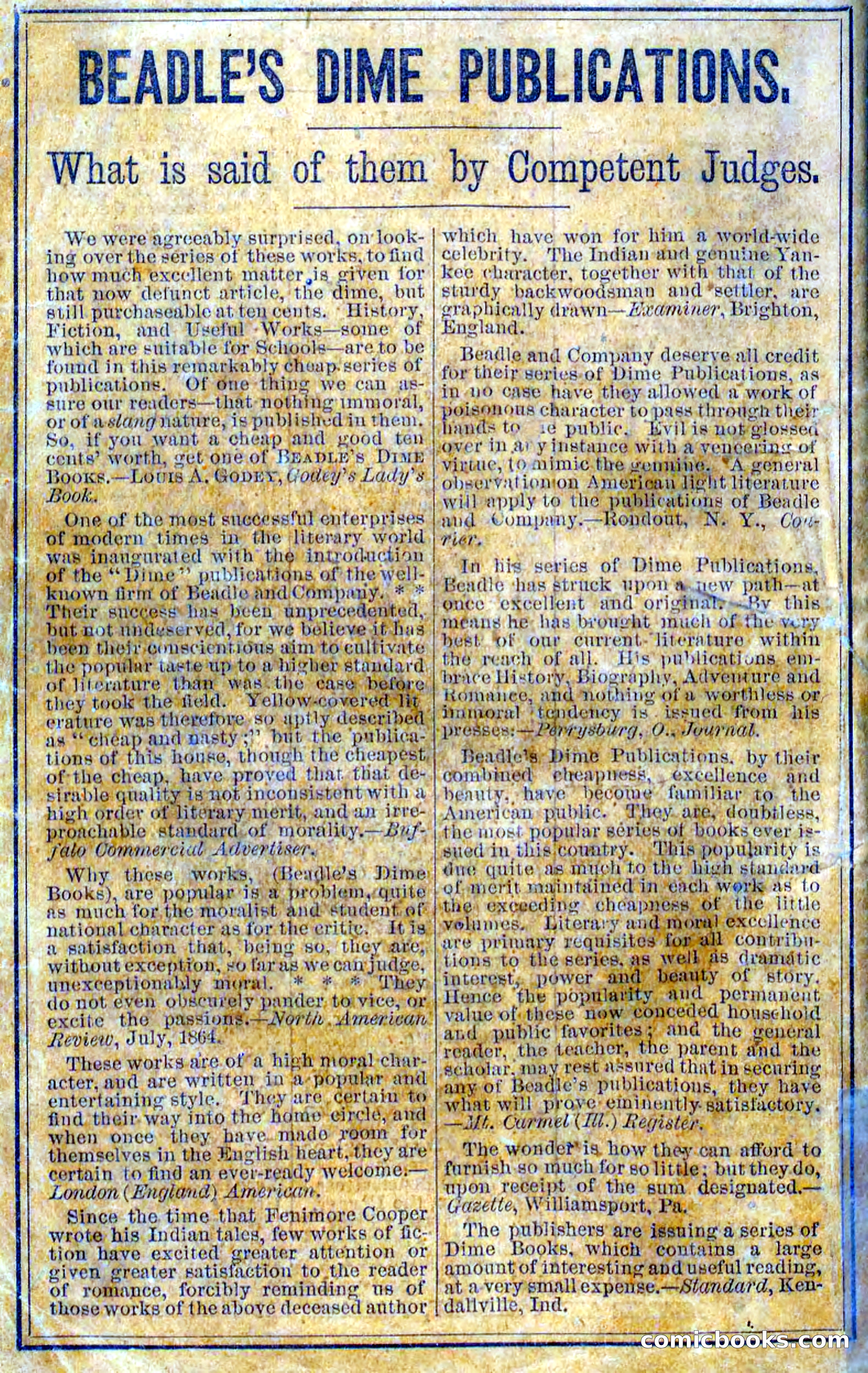 Beadle's Dime Novels No. 127: Bald Eagle — page 100 of 100
